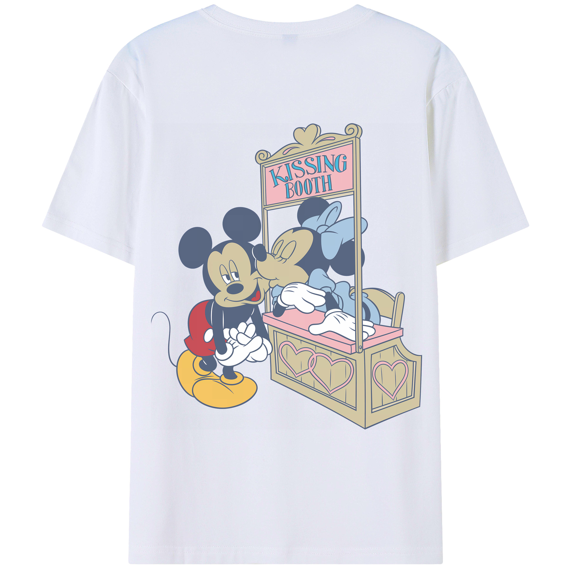 （画像用） ミッキーマウス Mickey Mouse レディース半袖Tシャツ(バックプリント)