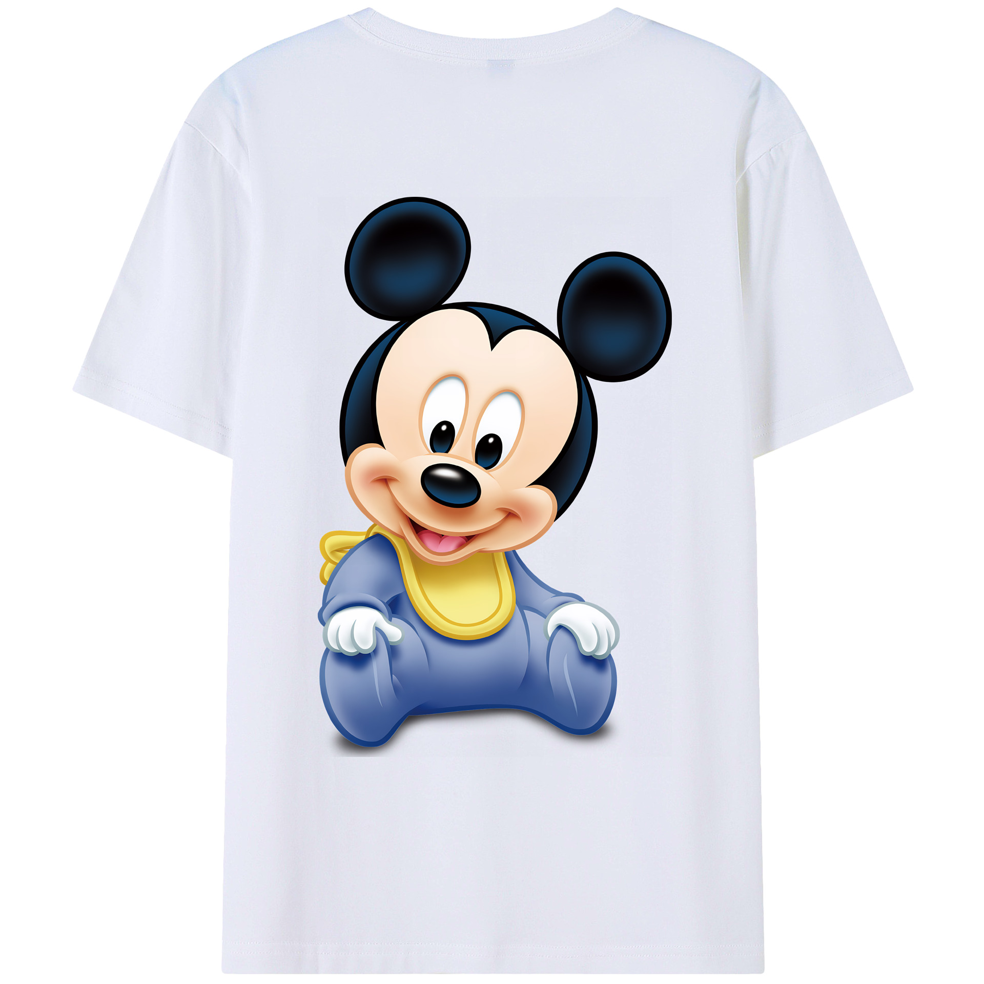 ミッキーマウス Mickey Mouse レディース半袖Tシャツ(バックプリント)