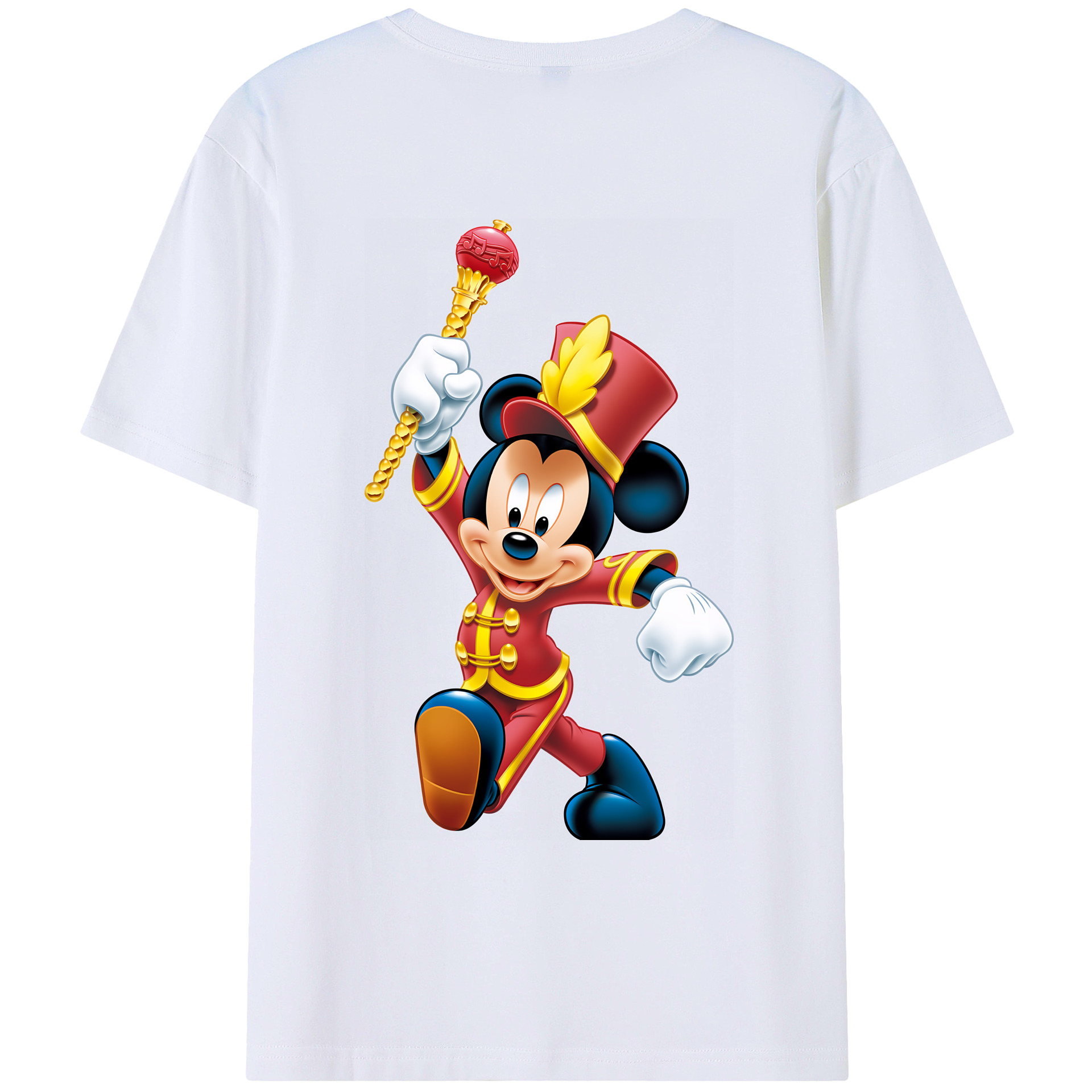 ミッキーマウス Mickey Mouse レディース半袖Tシャツ(バックプリント)