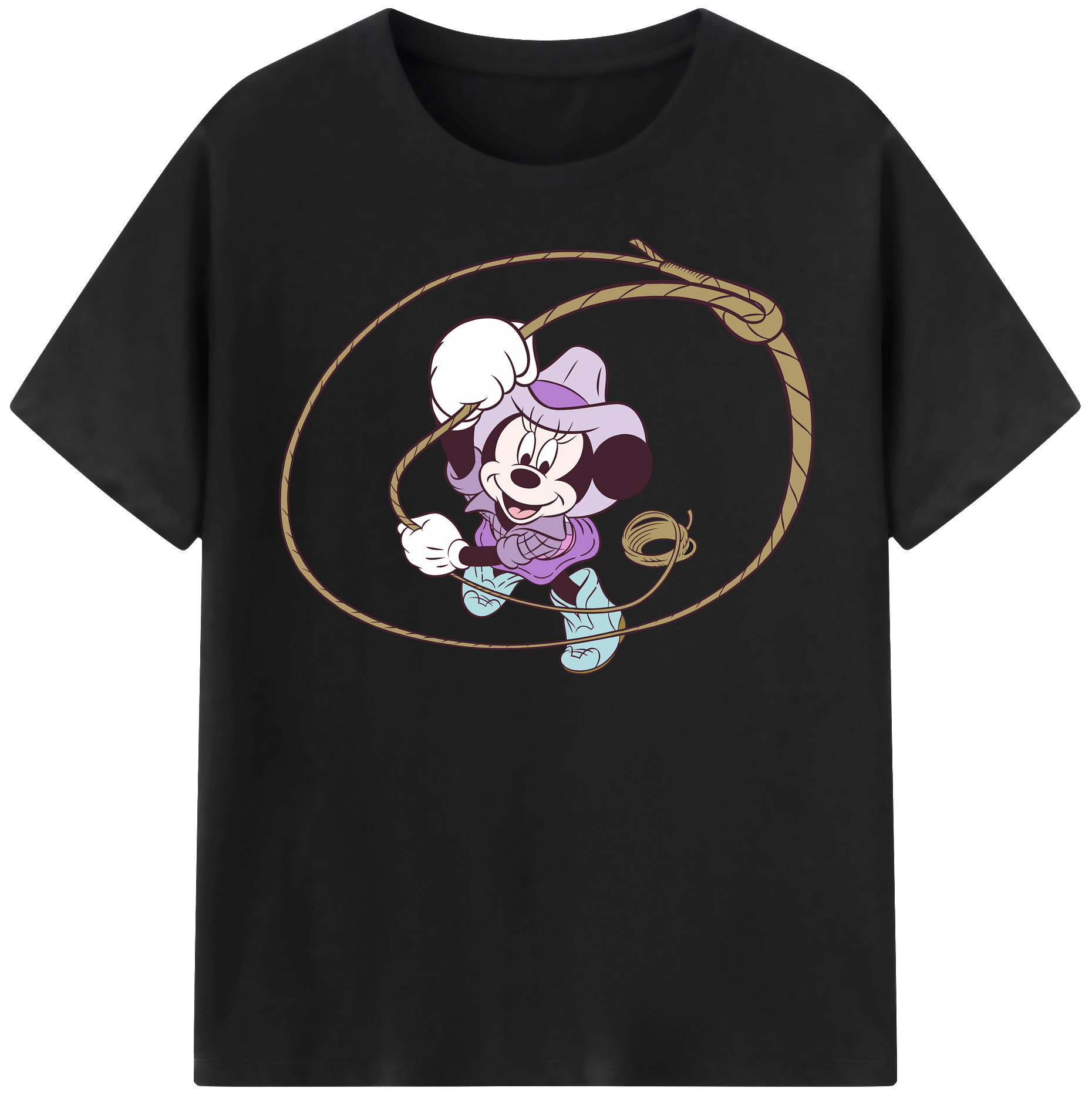 （画像用） ミッキーマウス Mickey Mouse レディースカジュアルプリントTシャツ（綿100％）