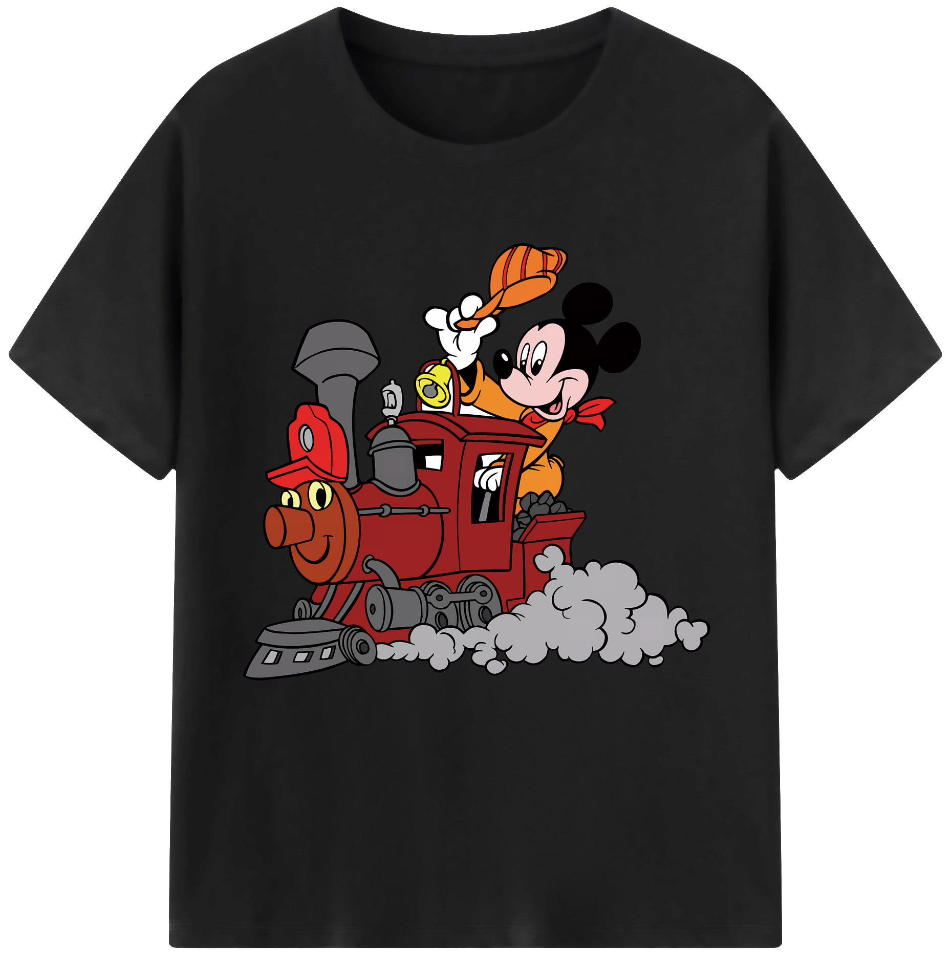 ミッキーマウス Mickey Mouse レディースカジュアルプリントTシャツ（綿100％）