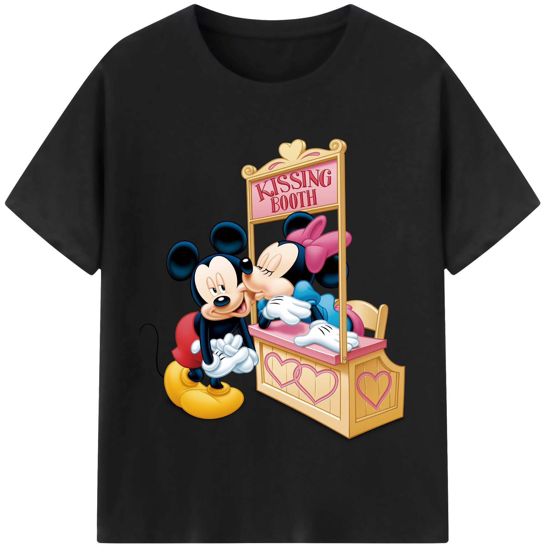 ミッキーマウス Mickey Mouse レディースカジュアルプリントTシャツ（綿100％）