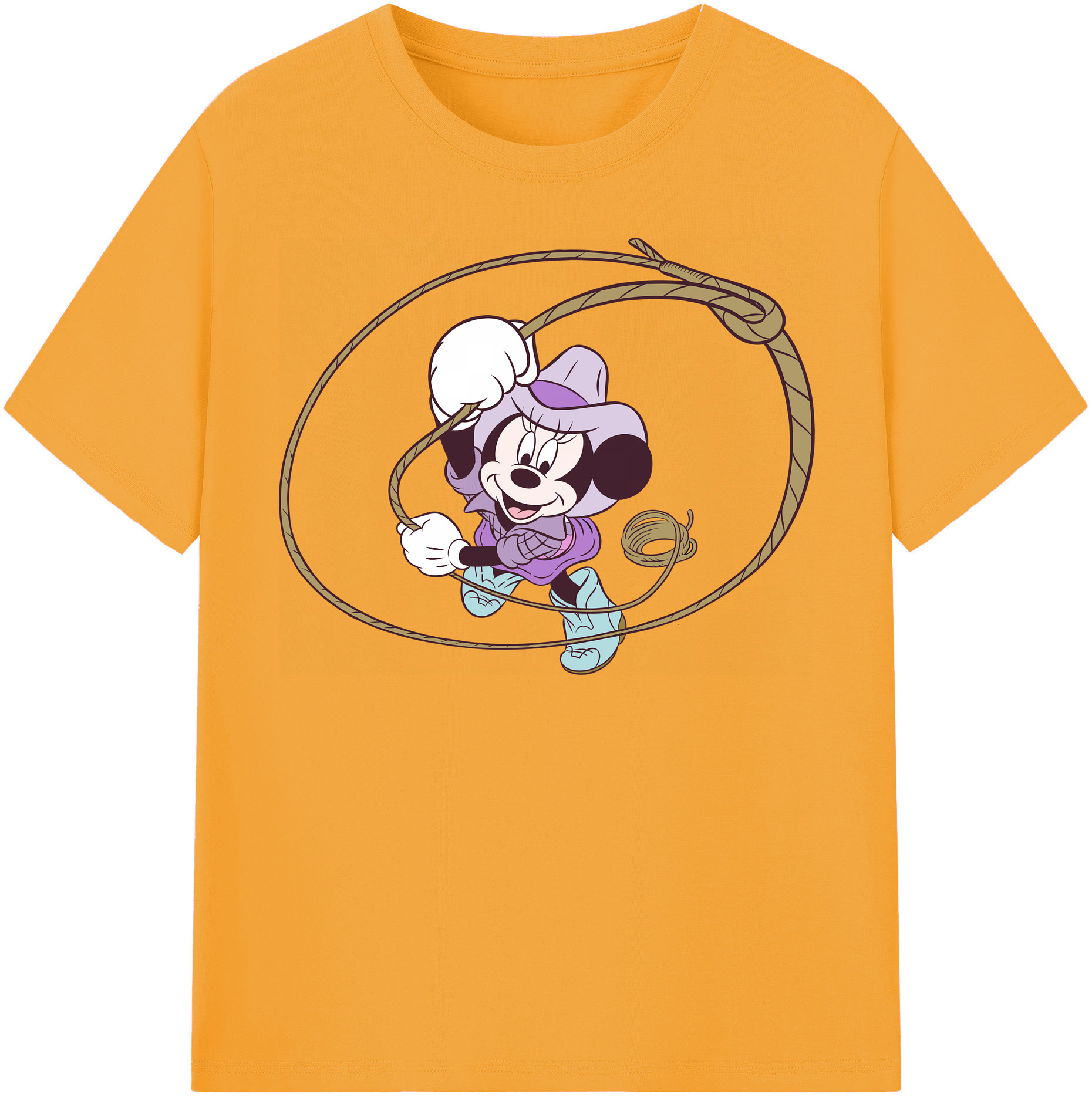 （画像用） ミッキーマウス Mickey Mouse レディースカジュアルプリントTシャツ（綿100％）