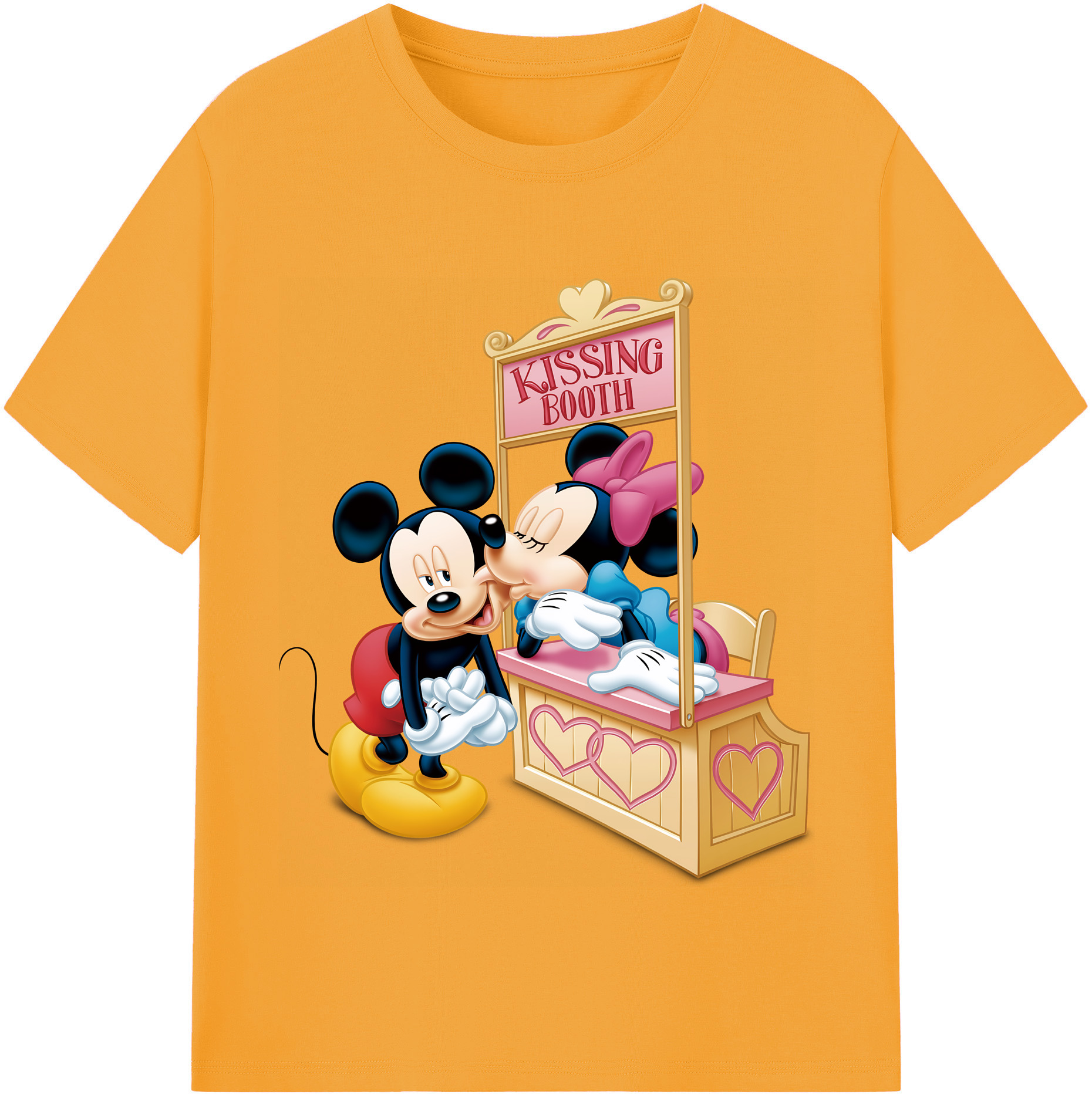 ミッキーマウス Mickey Mouse レディースカジュアルプリントTシャツ（綿100％）