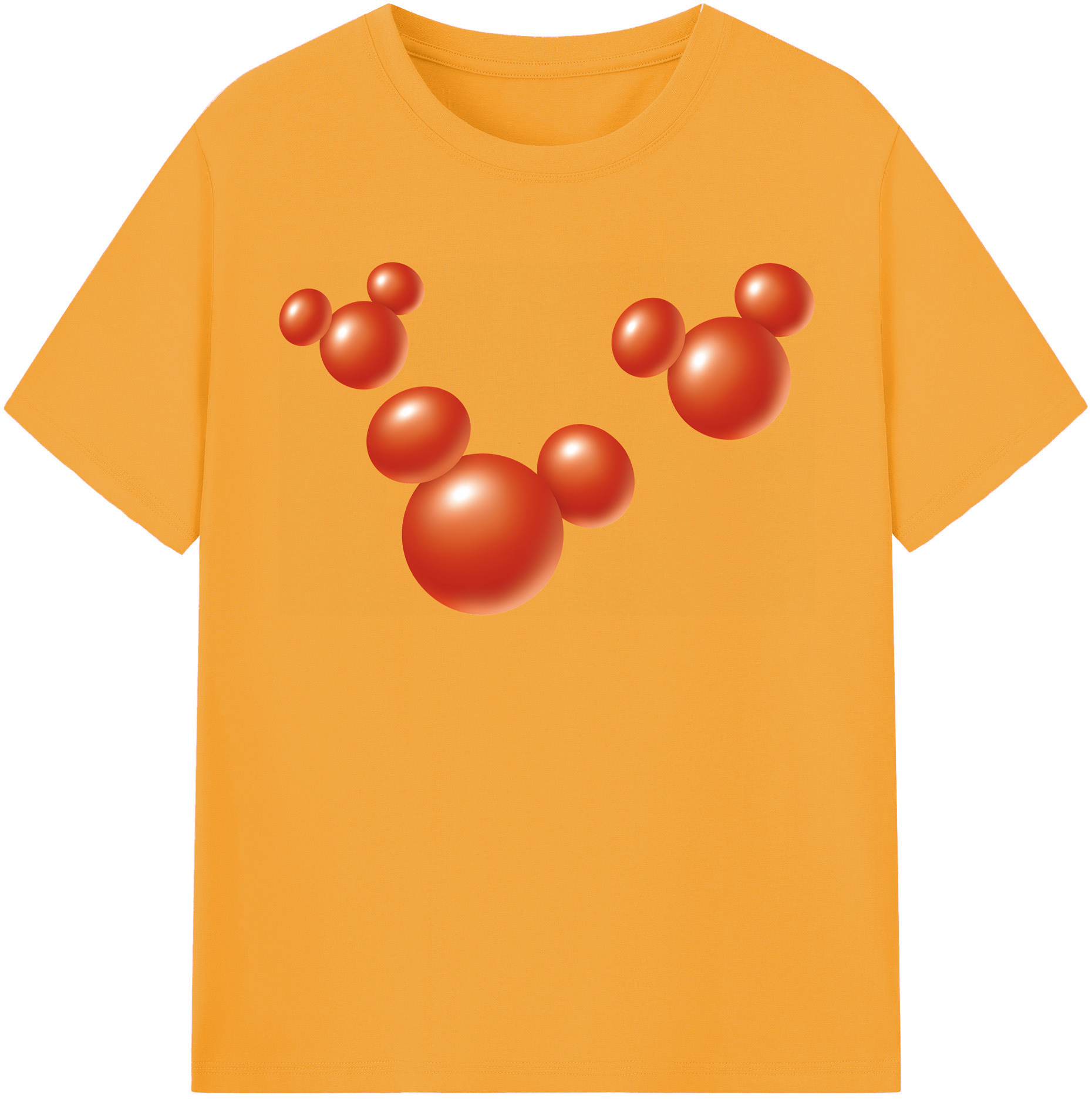 （画像用） ミッキーマウス Mickey Mouse レディースカジュアルプリントTシャツ（綿100％）