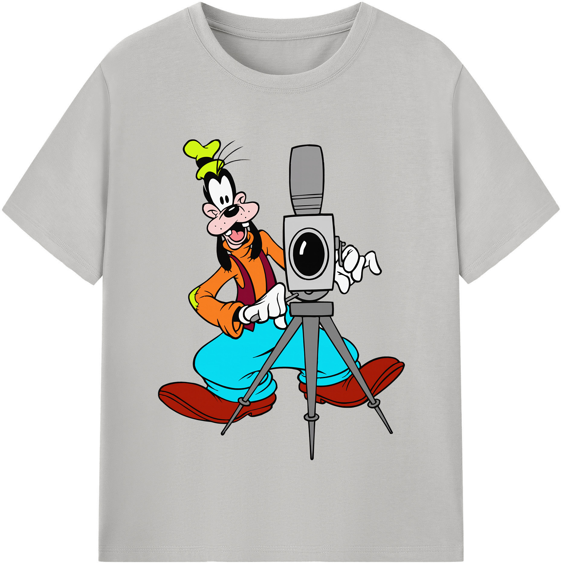 （画像用） ミッキーマウス Mickey Mouse レディースカジュアルプリントTシャツ（綿100％）