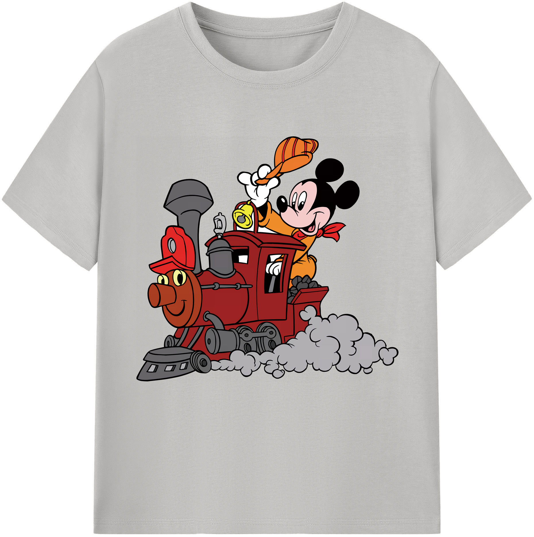 ミッキーマウス Mickey Mouse レディースカジュアルプリントTシャツ（綿100％）