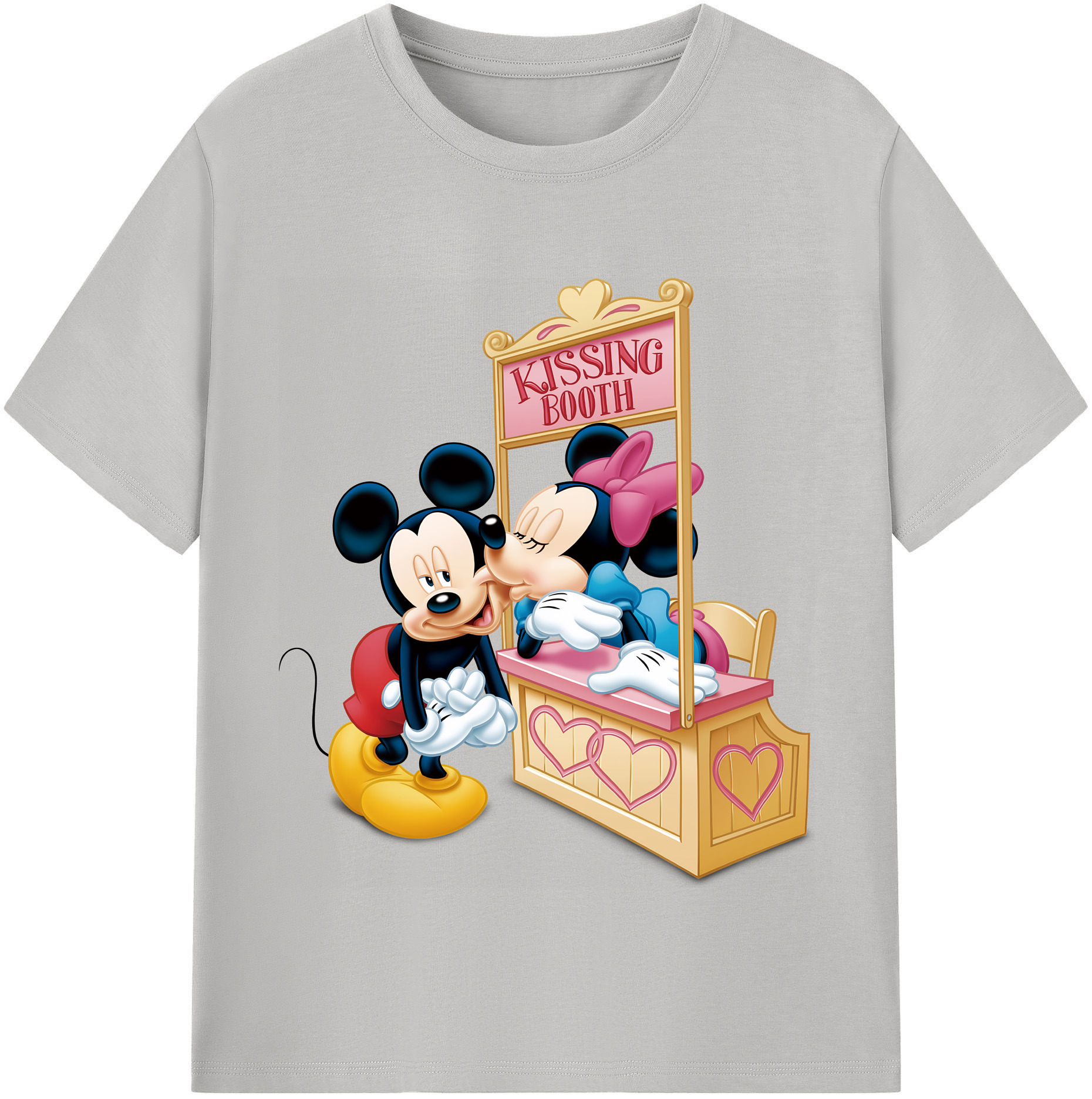 ミッキーマウス Mickey Mouse レディースカジュアルプリントTシャツ（綿100％）