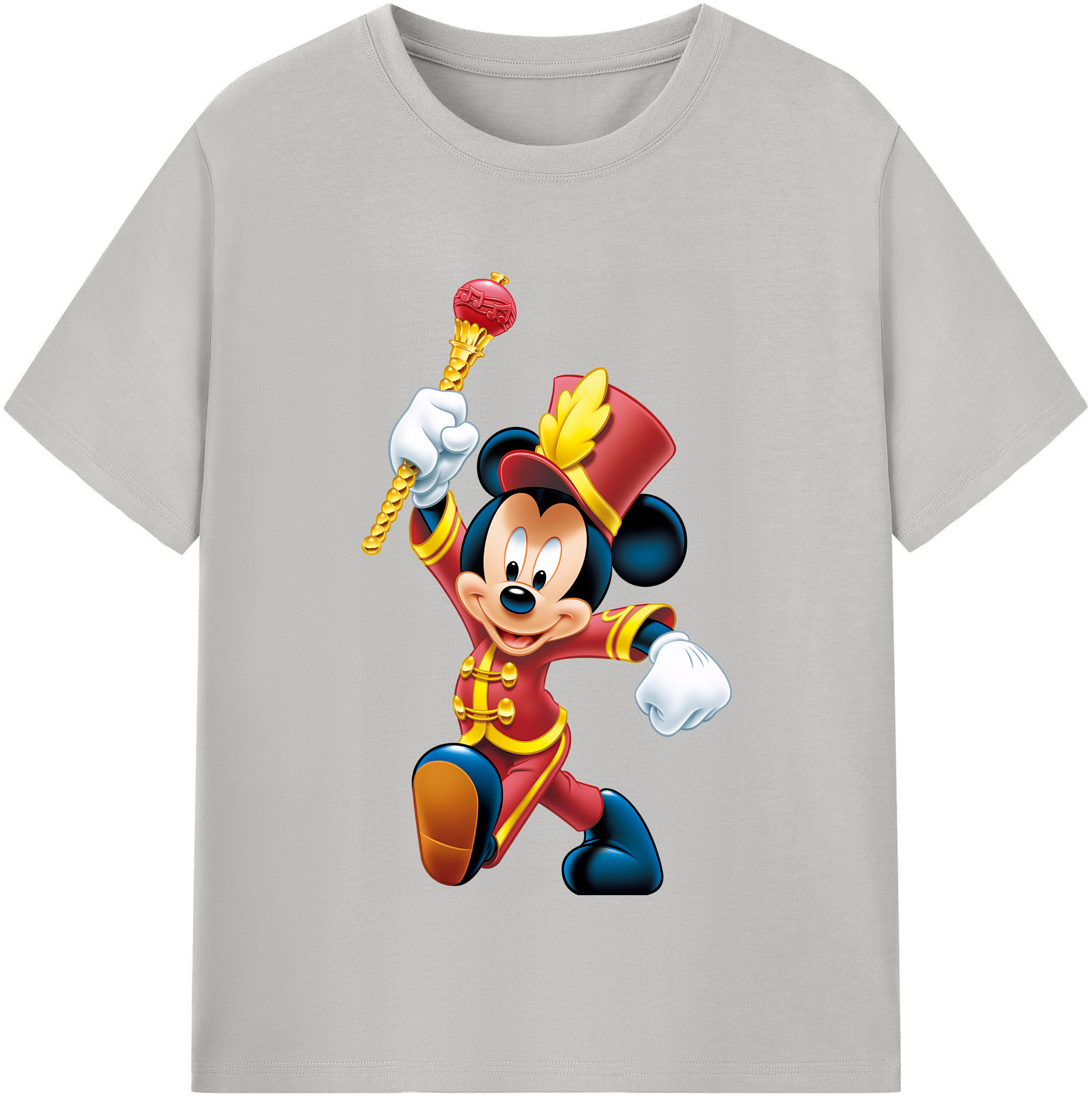 ミッキーマウス Mickey Mouse レディースカジュアルプリントTシャツ（綿100％）
