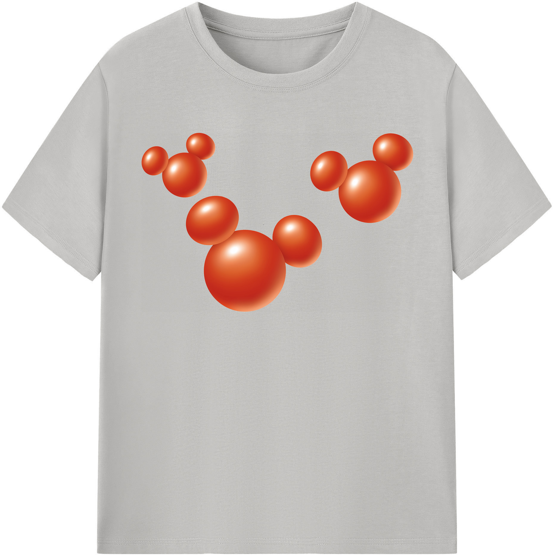 （画像用） ミッキーマウス Mickey Mouse レディースカジュアルプリントTシャツ（綿100％）