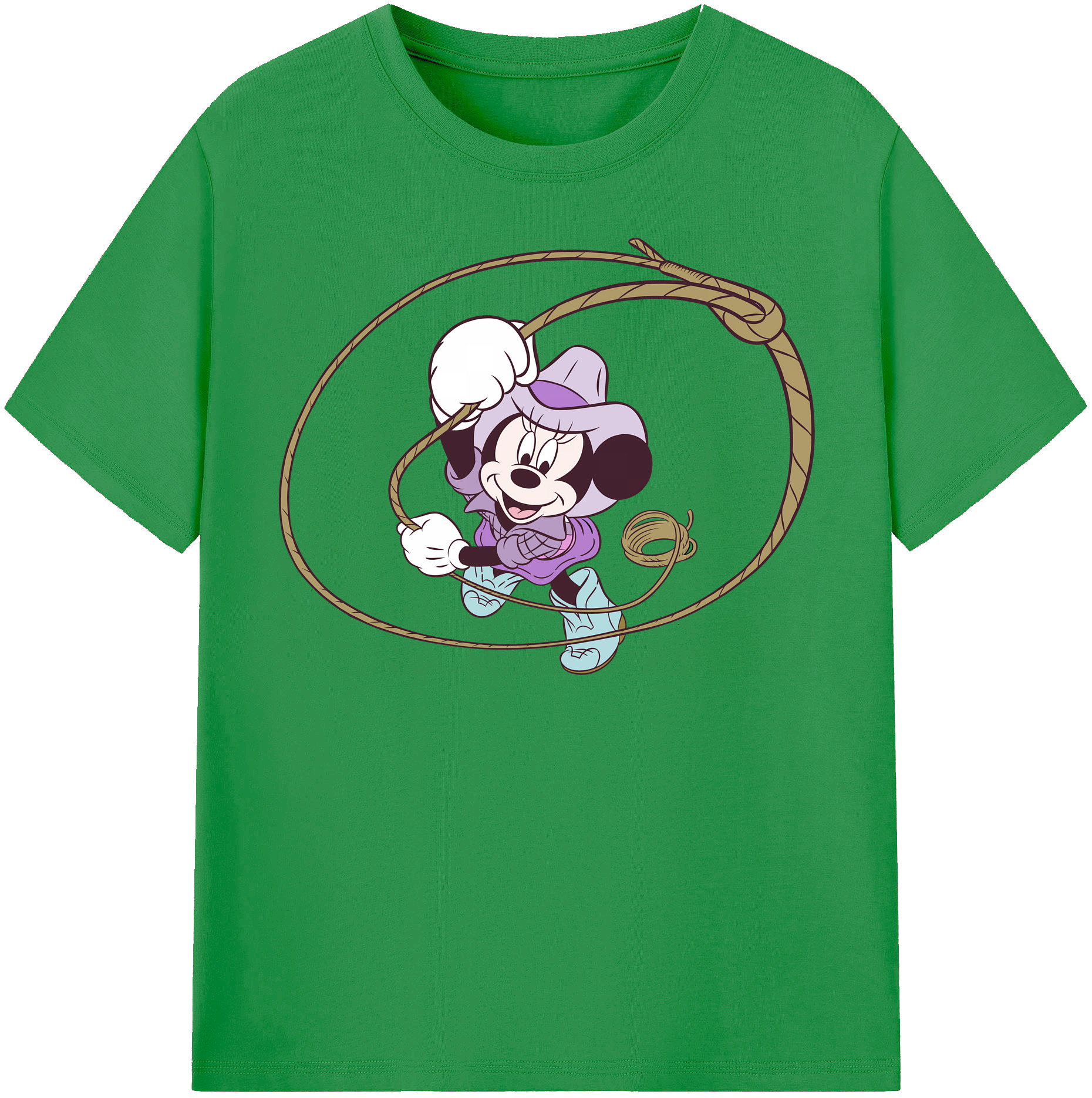 （画像用） ミッキーマウス Mickey Mouse レディースカジュアルプリントTシャツ（綿100％）