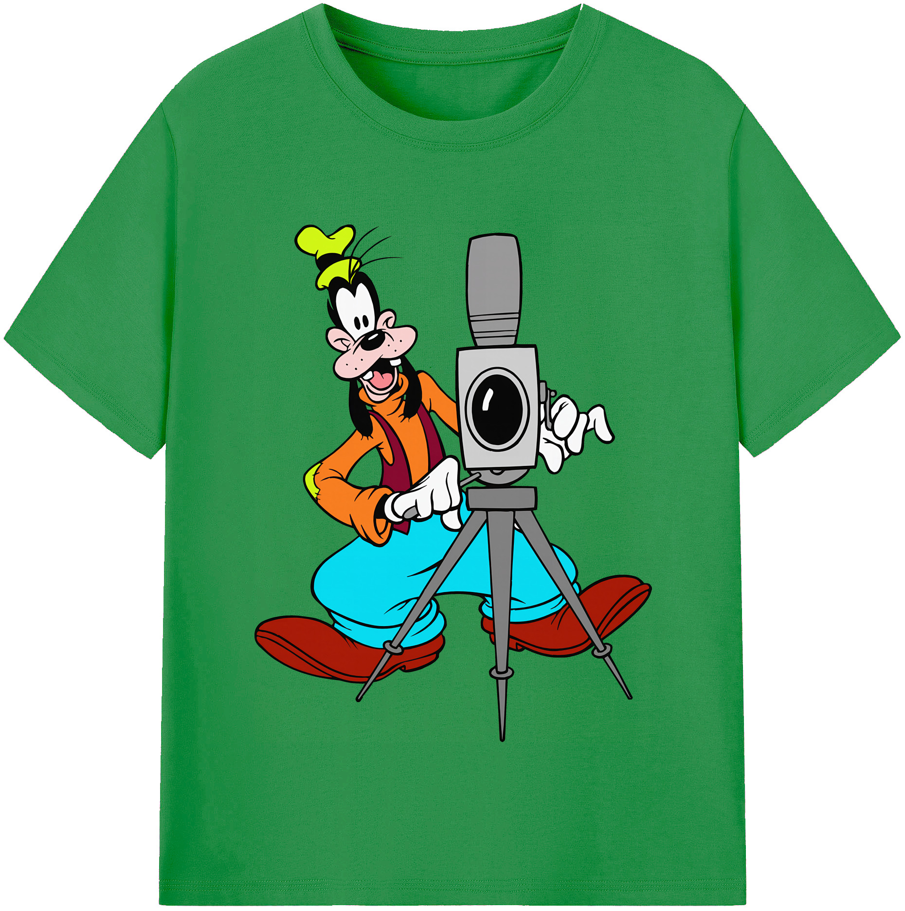 （画像用） ミッキーマウス Mickey Mouse レディースカジュアルプリントTシャツ（綿100％）