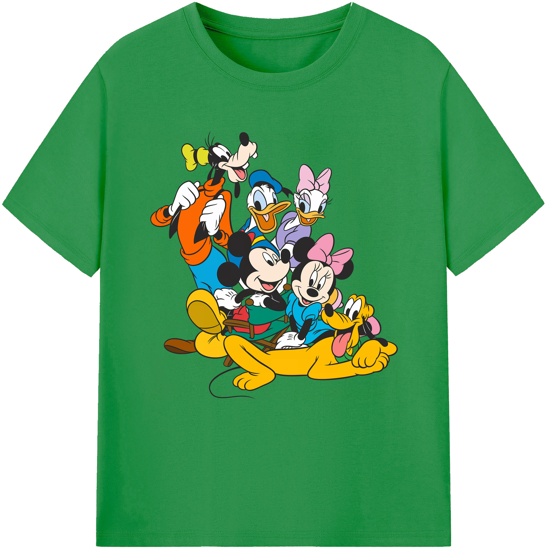 ミッキーマウス Mickey Mouse レディースカジュアルプリントTシャツ（綿100％）