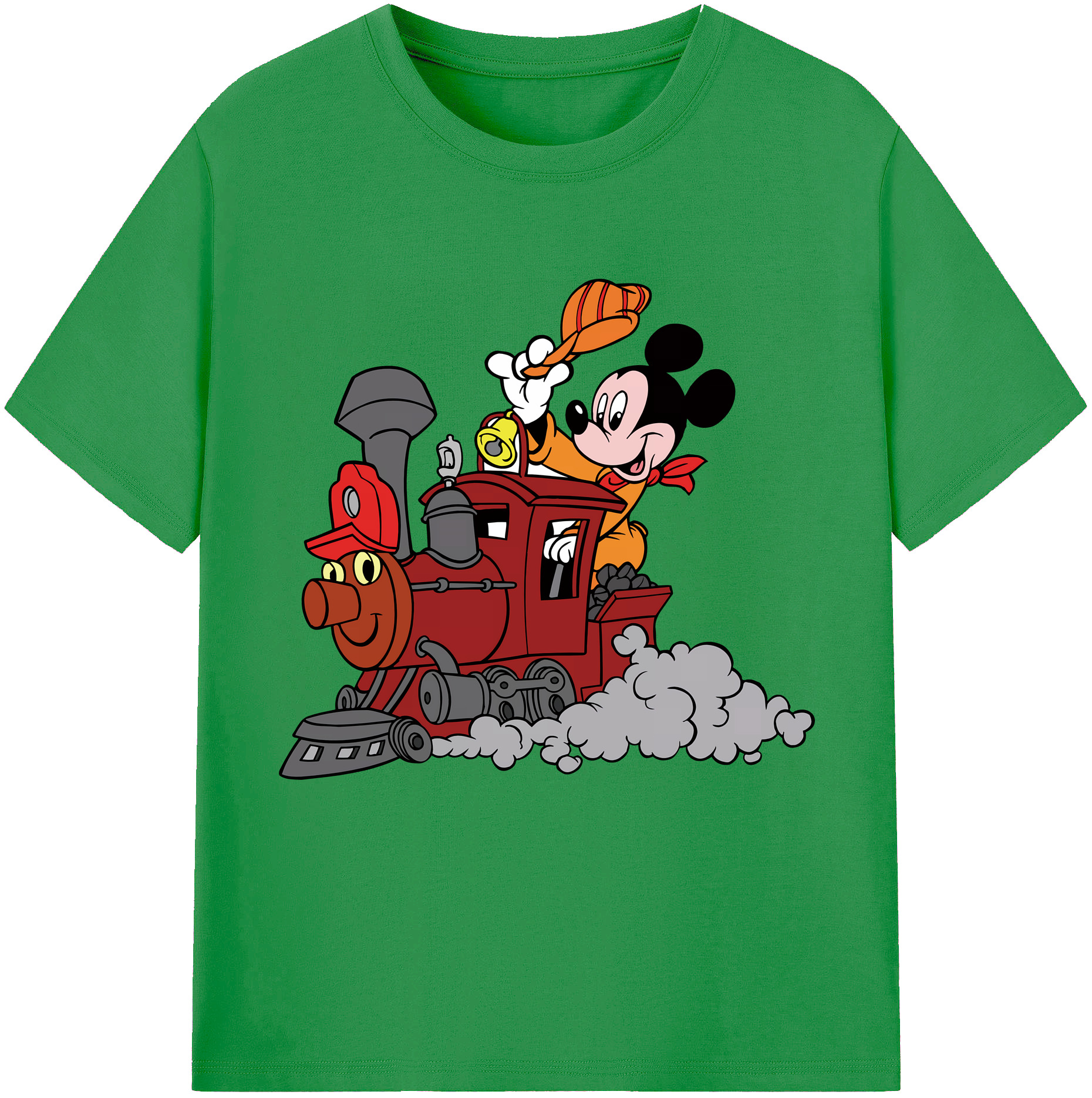 ミッキーマウス Mickey Mouse レディースカジュアルプリントTシャツ（綿100％）