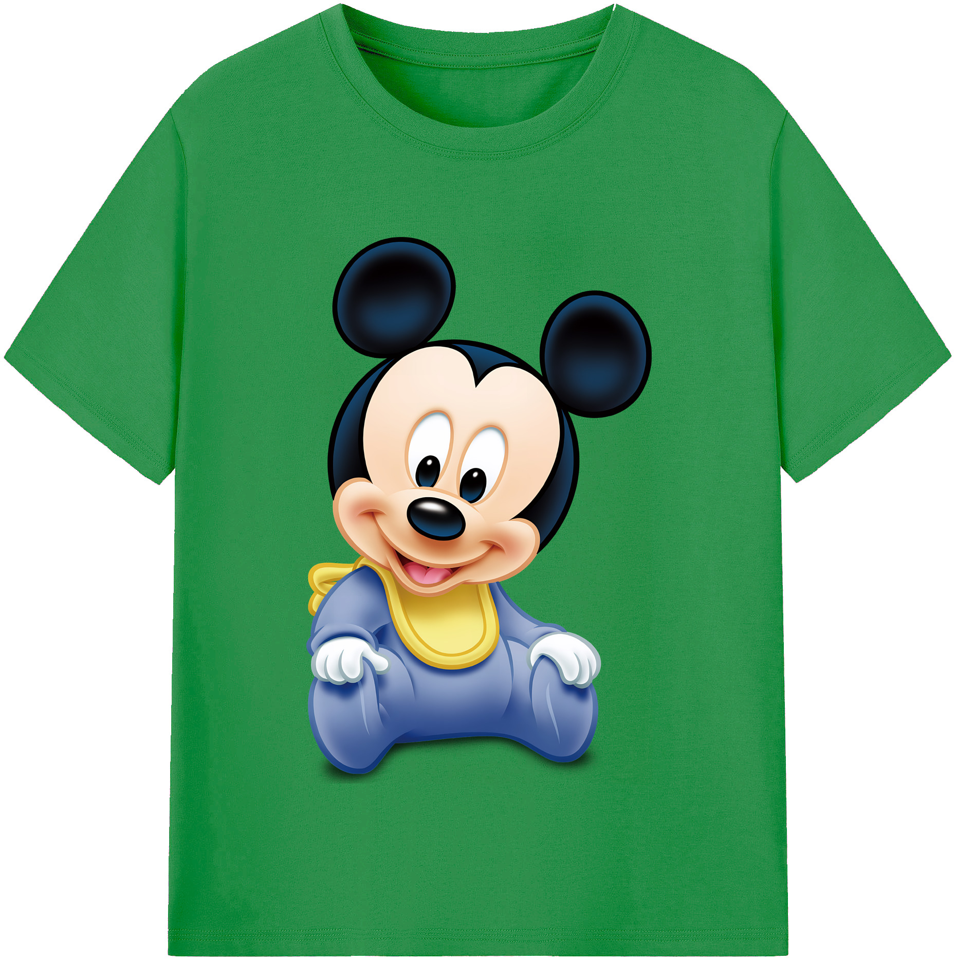 ミッキーマウス Mickey Mouse レディースカジュアルプリントTシャツ（綿100％）
