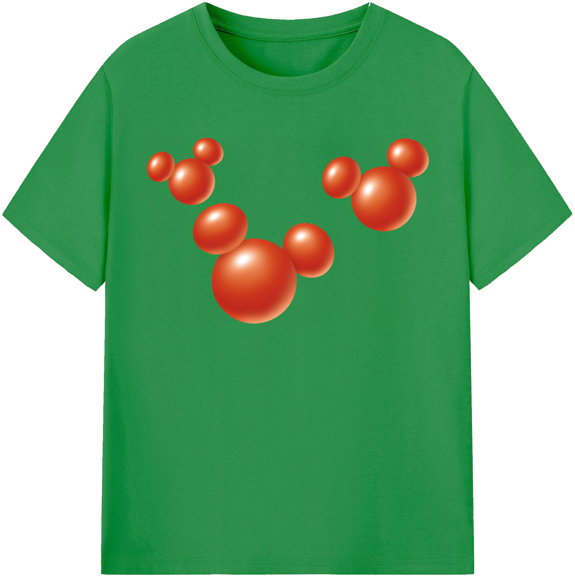 （画像用） ミッキーマウス Mickey Mouse レディースカジュアルプリントTシャツ（綿100％）