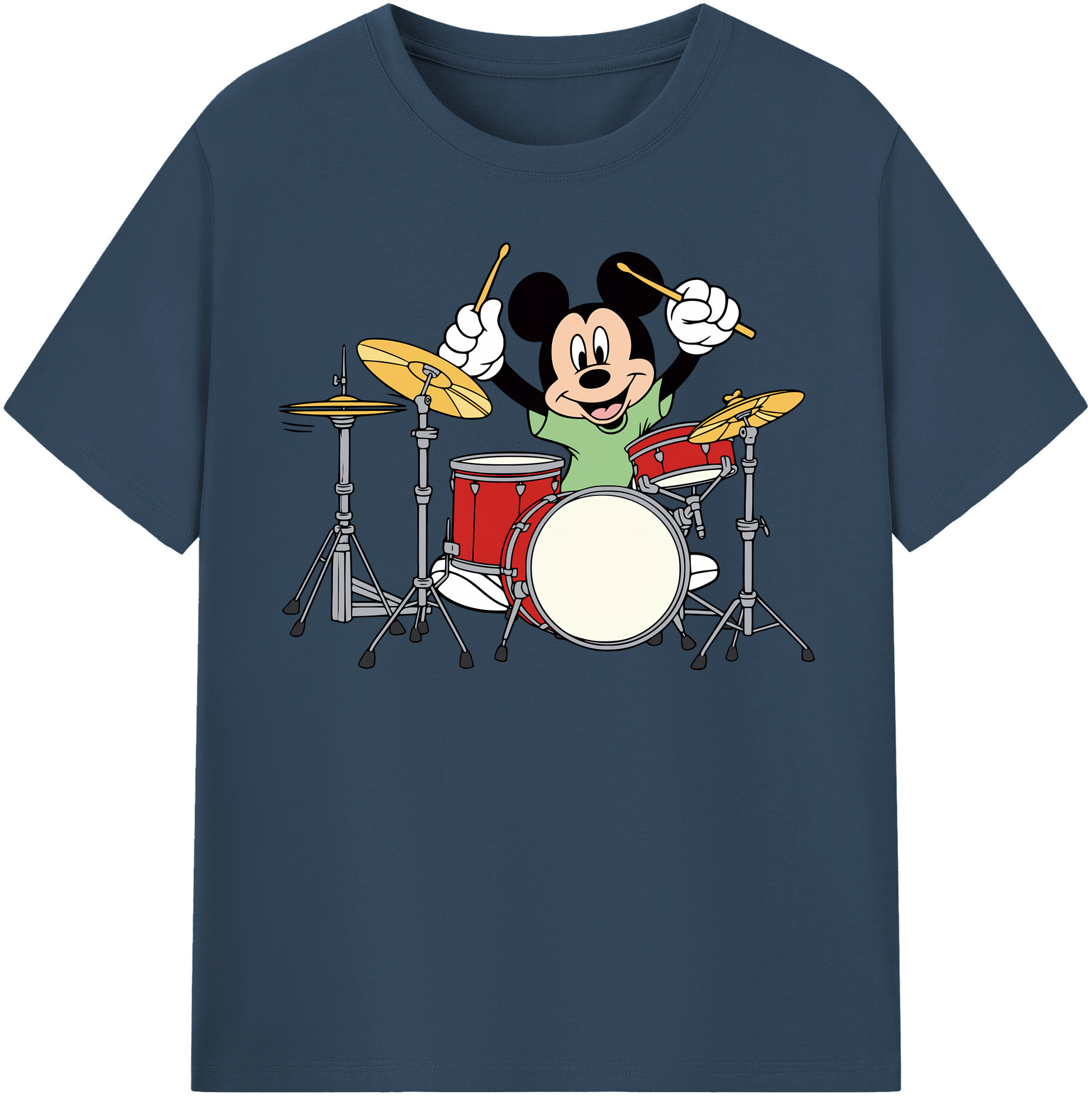 ミッキーマウス Mickey Mouse レディースカジュアルプリントTシャツ（綿100％）