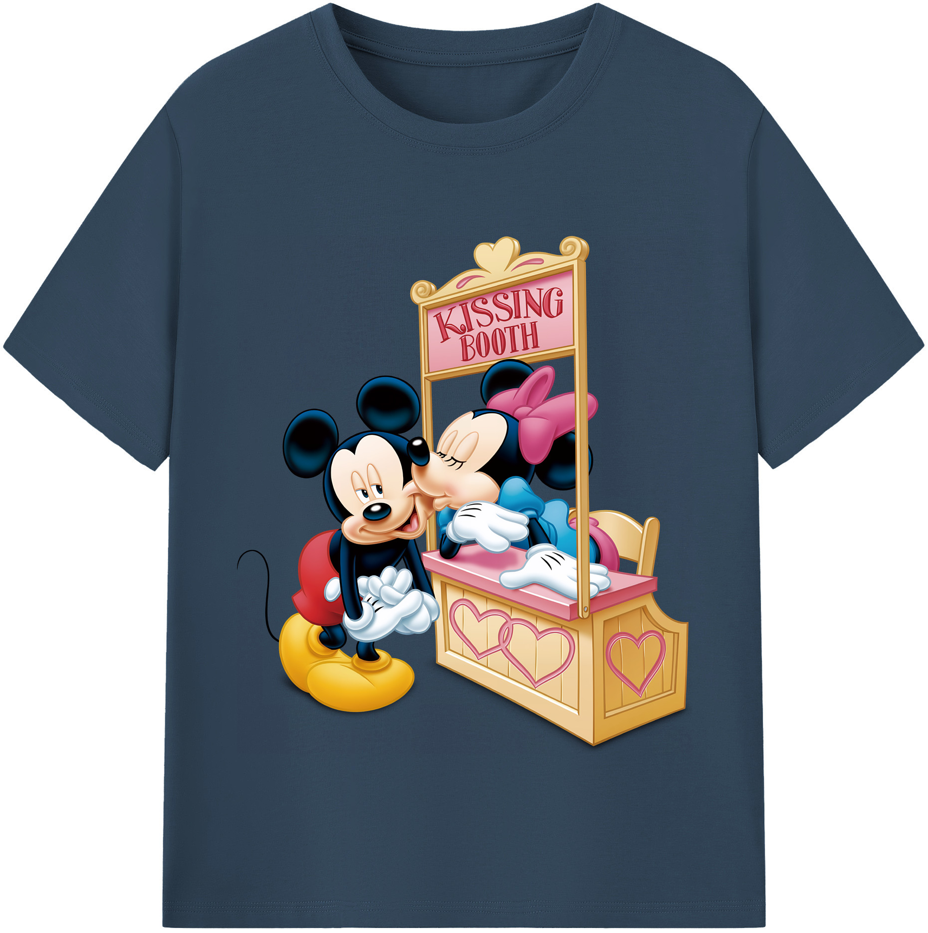 ミッキーマウス Mickey Mouse レディースカジュアルプリントTシャツ（綿100％）