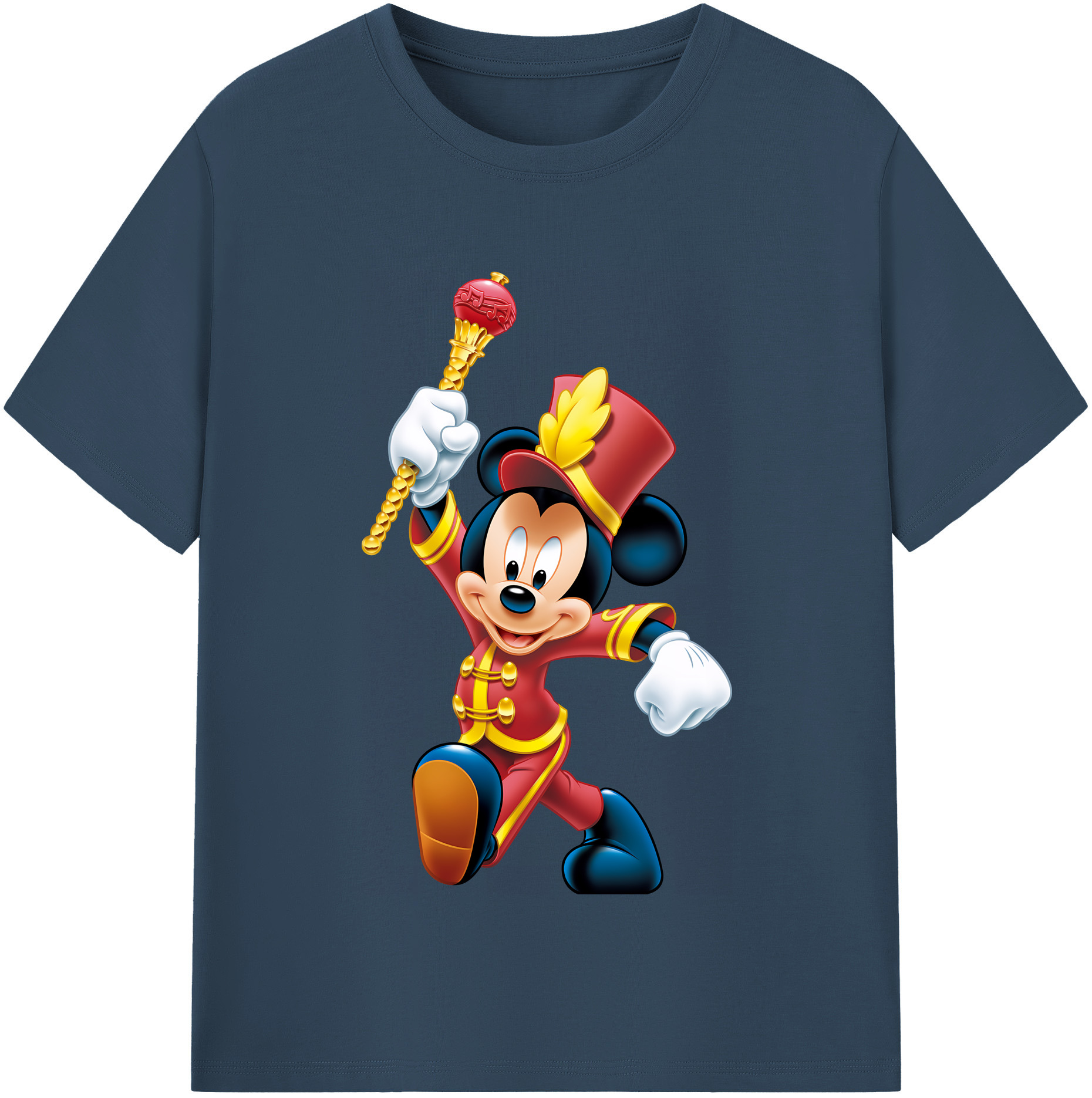ミッキーマウス Mickey Mouse レディースカジュアルプリントTシャツ（綿100％）