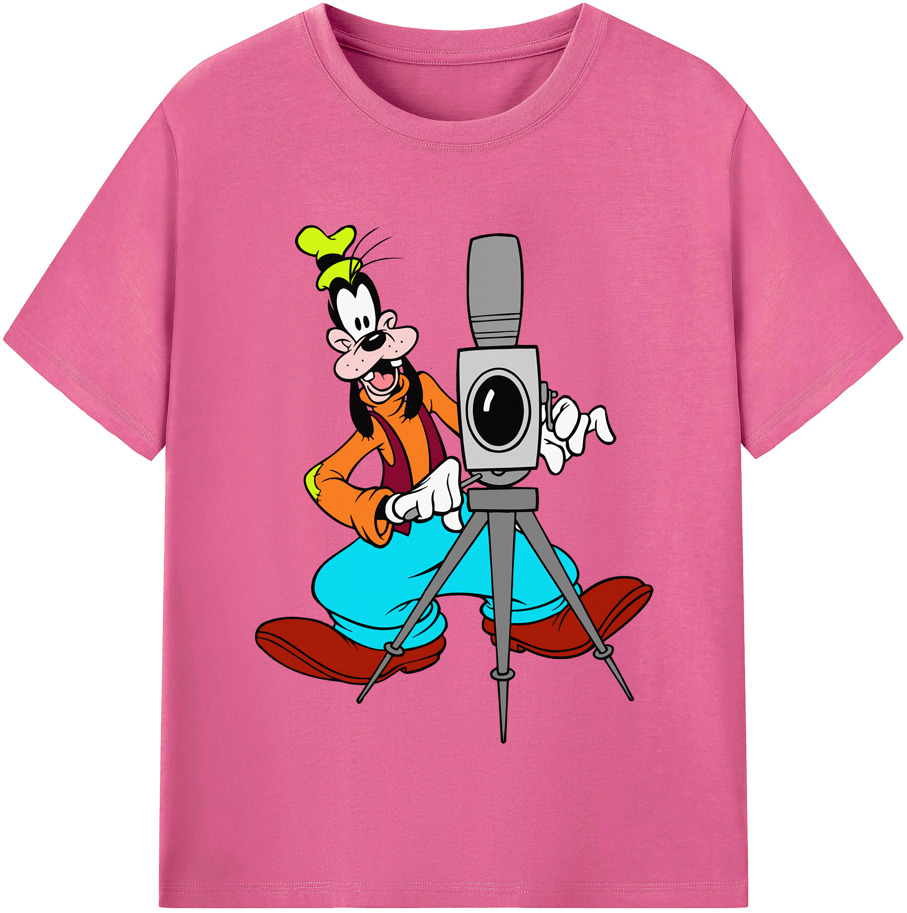 （画像用） ミッキーマウス Mickey Mouse レディースカジュアルプリントTシャツ（綿100％）