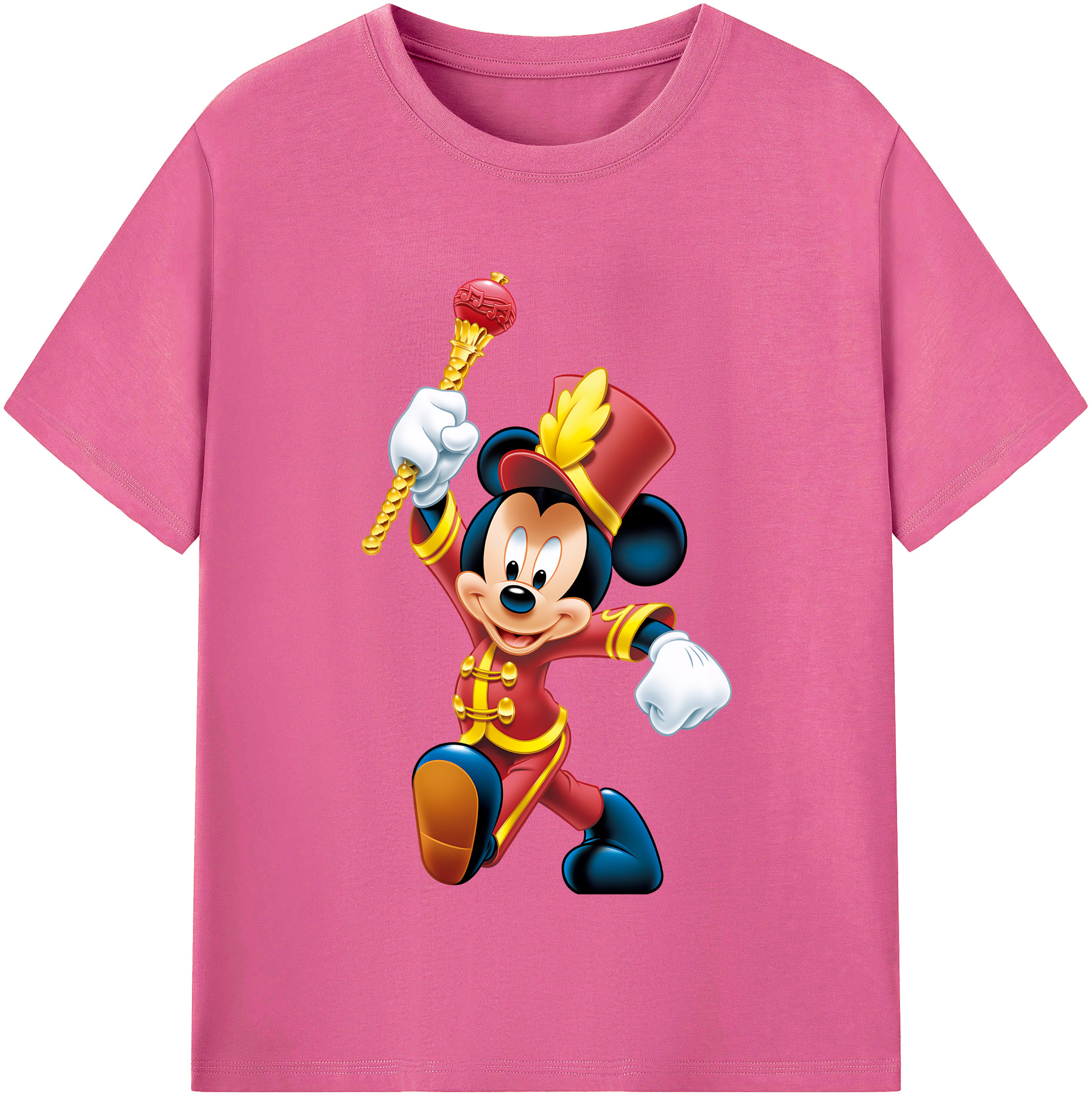 ミッキーマウス Mickey Mouse レディースカジュアルプリントTシャツ（綿100％）
