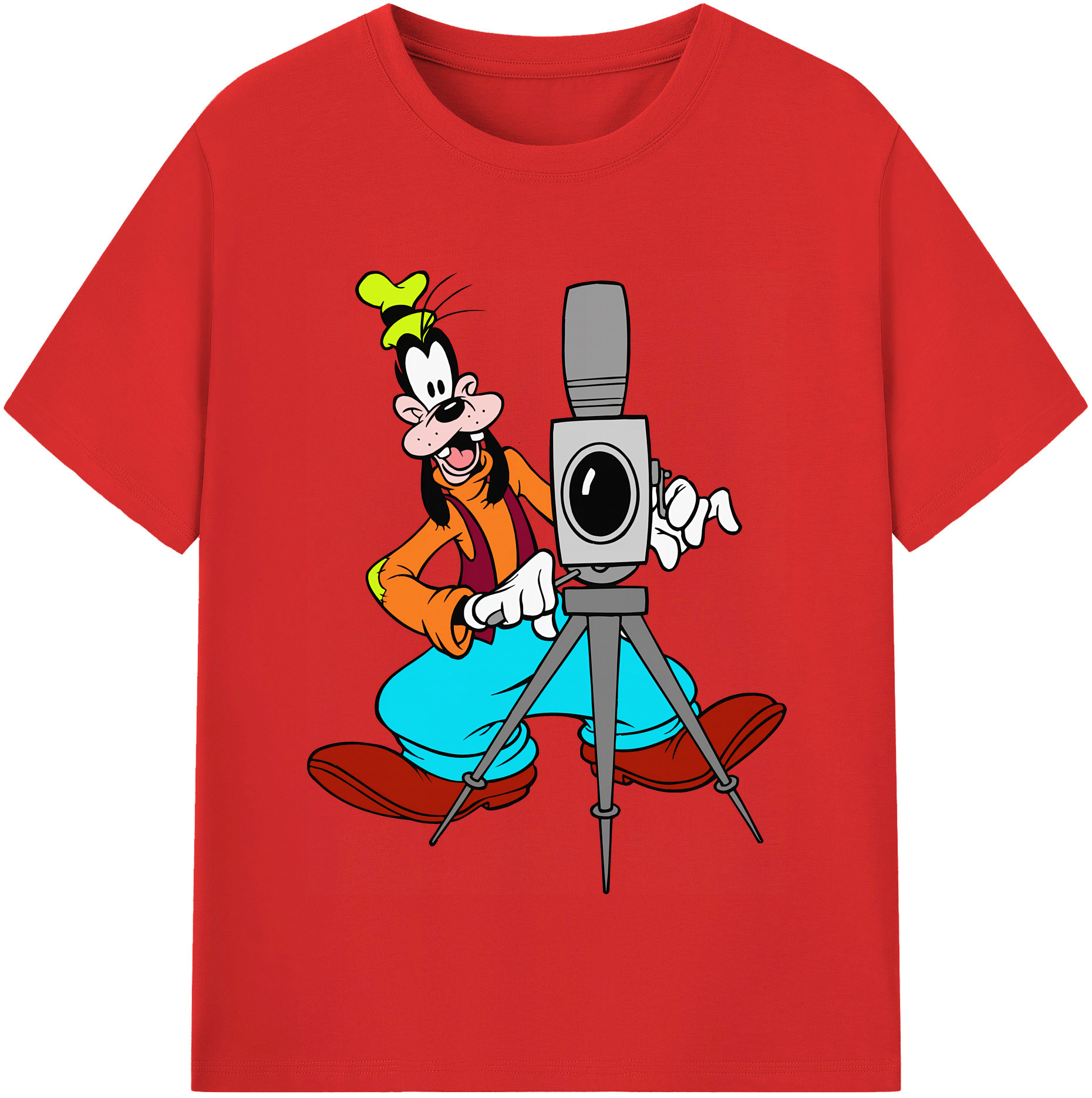 （画像用） ミッキーマウス Mickey Mouse レディースカジュアルプリントTシャツ（綿100％）
