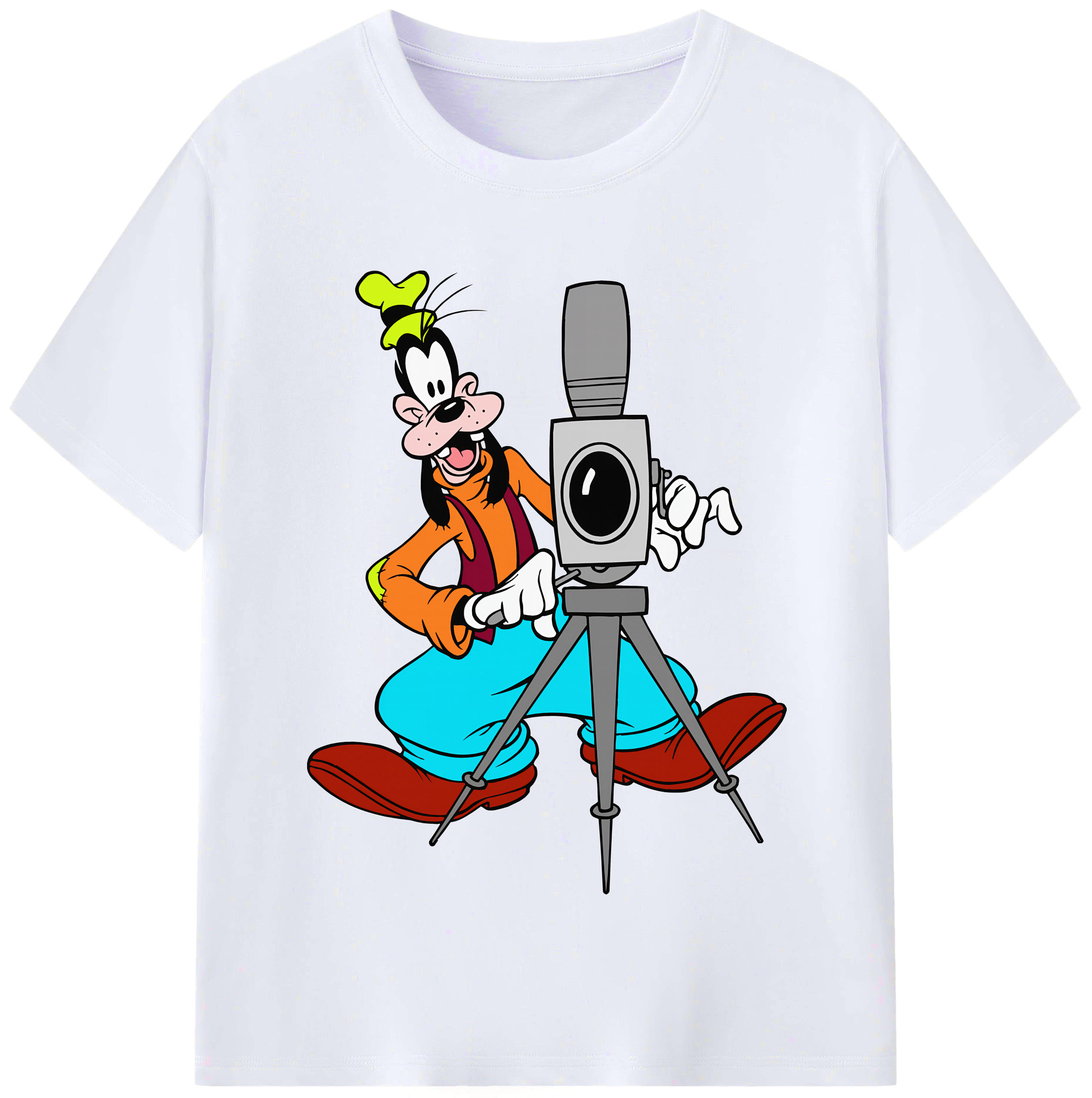 （画像用） ミッキーマウス Mickey Mouse レディースカジュアルプリントTシャツ（綿100％）