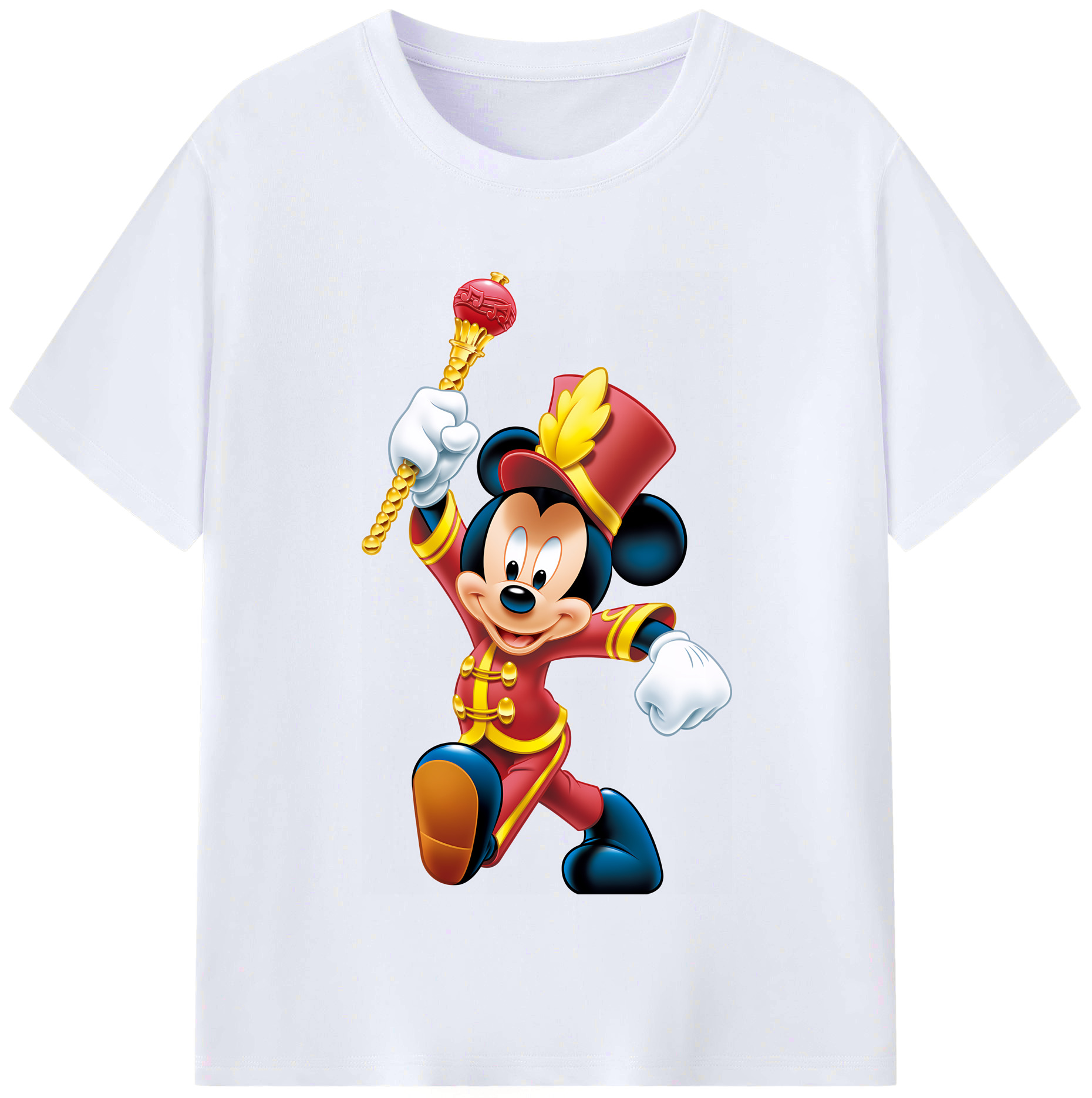 ミッキーマウス Mickey Mouse レディースカジュアルプリントTシャツ（綿100％）