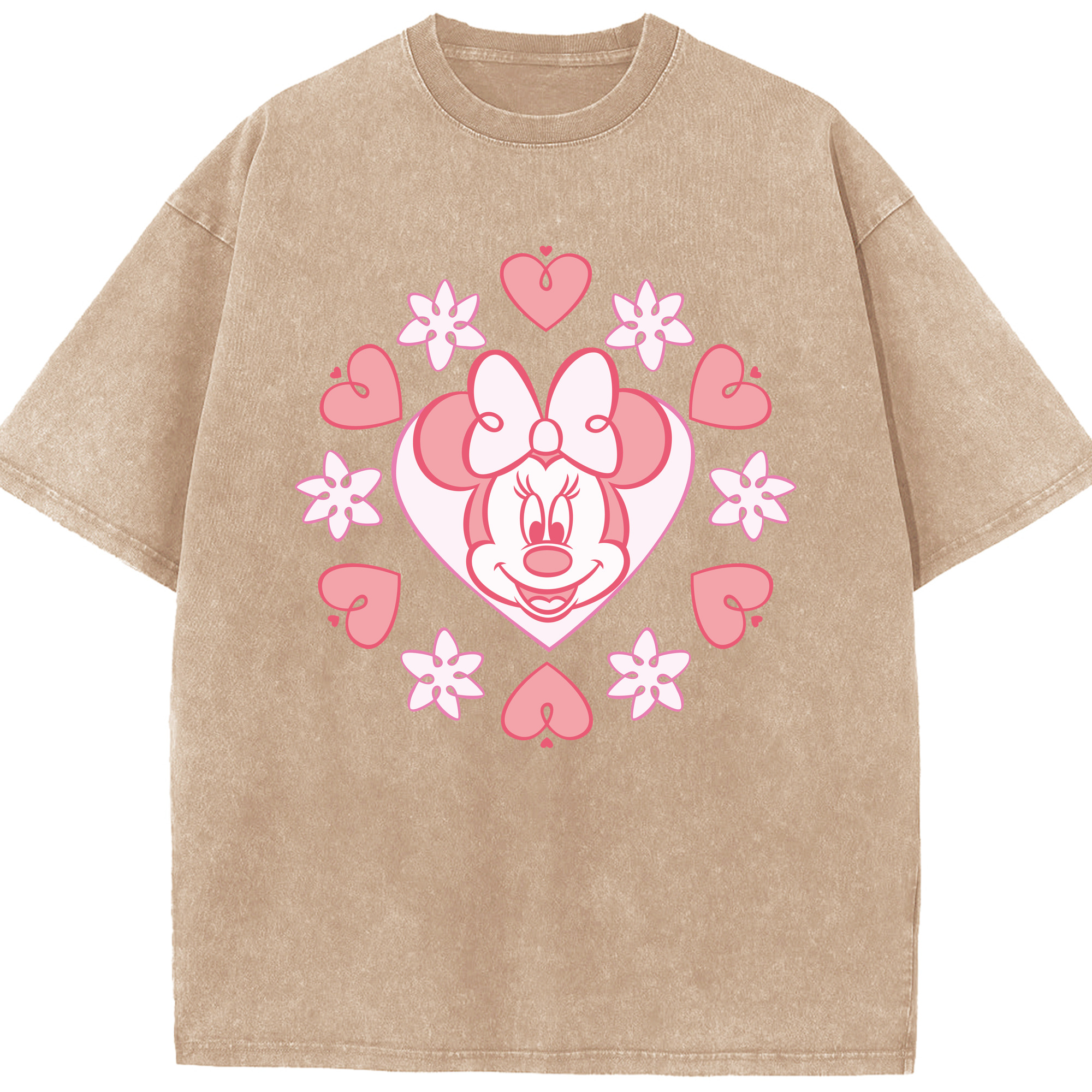 （画像用） ミッキーマウス Mickey Mouse 綿100% ヴィンテージ風 半袖Tシャツ（フロントプリント）