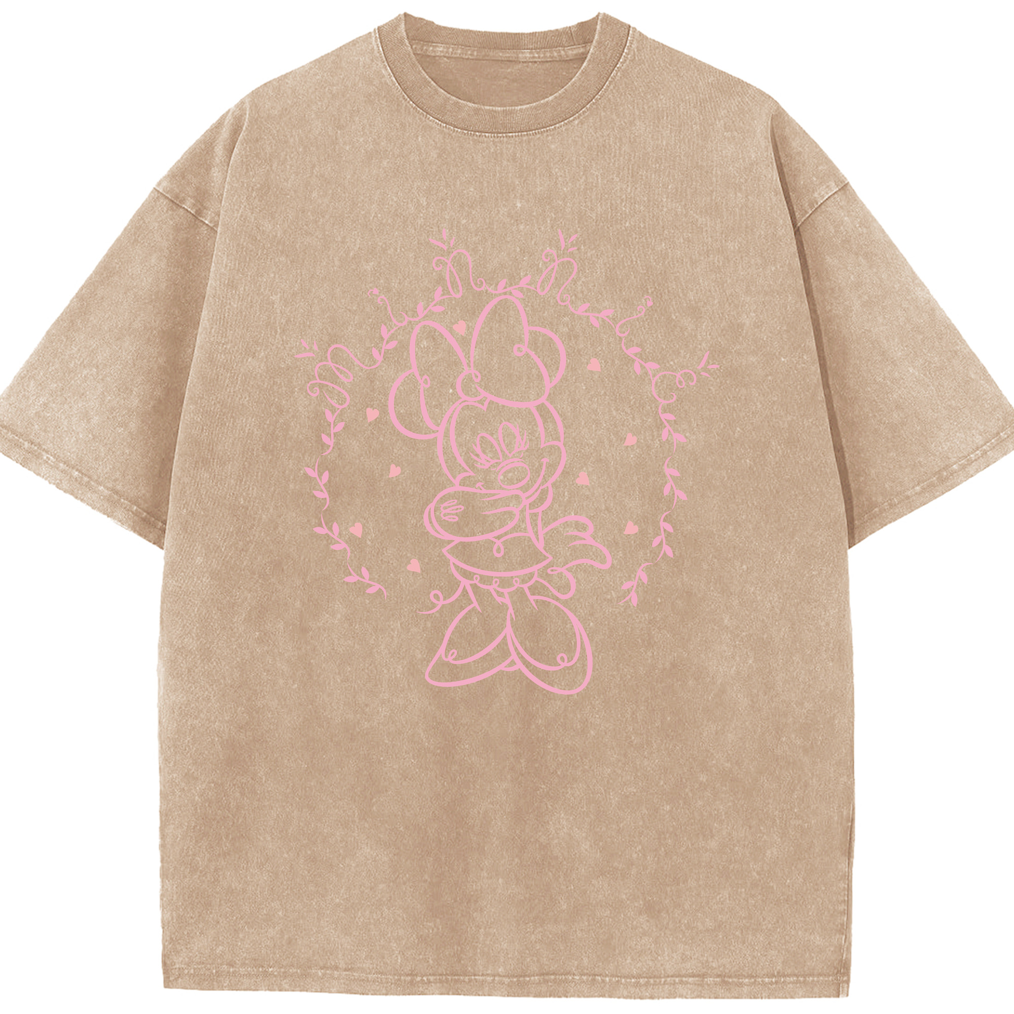 （画像用） ミッキーマウス Mickey Mouse 綿100% ヴィンテージ風 半袖Tシャツ（フロントプリント）
