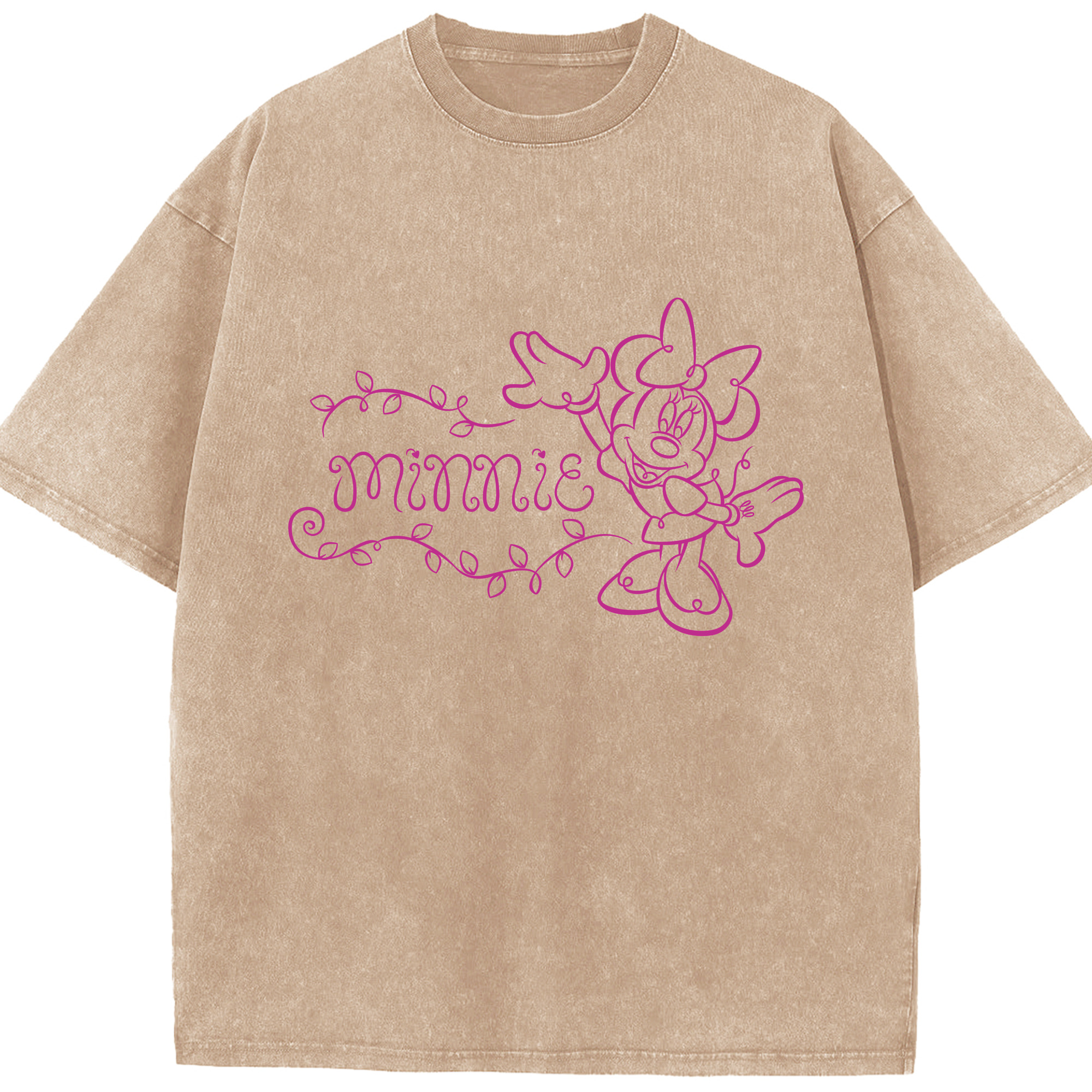 （画像用） ミッキーマウス Mickey Mouse 綿100% ヴィンテージ風 半袖Tシャツ（フロントプリント）