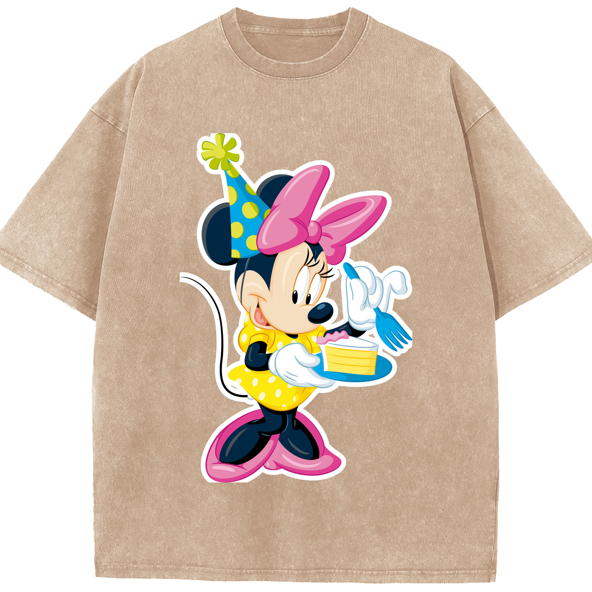 （画像用） ミッキーマウス Mickey Mouse 綿100% ヴィンテージ風 半袖Tシャツ（フロントプリント）