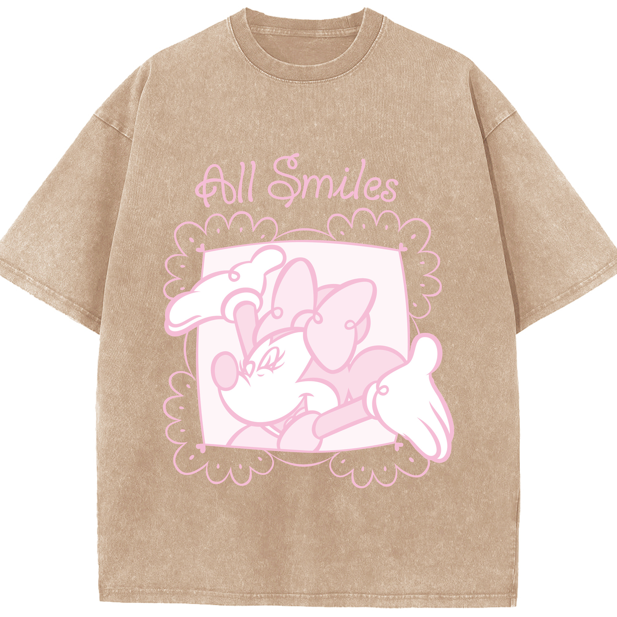 （画像用） ミッキーマウス Mickey Mouse 綿100% ヴィンテージ風 半袖Tシャツ（フロントプリント）