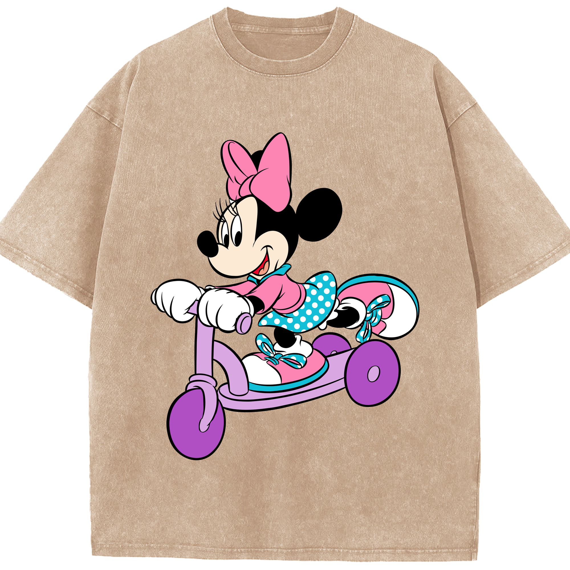 （画像用） ミッキーマウス Mickey Mouse 綿100% ヴィンテージ風 半袖Tシャツ（フロントプリント）