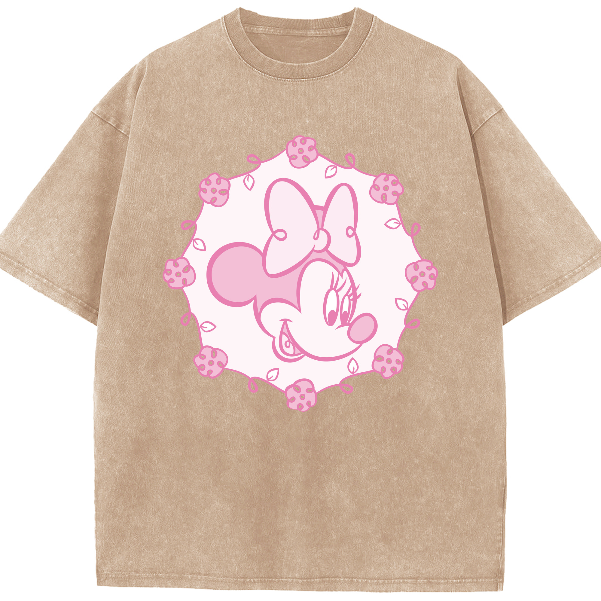 （画像用） ミッキーマウス Mickey Mouse 綿100% ヴィンテージ風 半袖Tシャツ（フロントプリント）