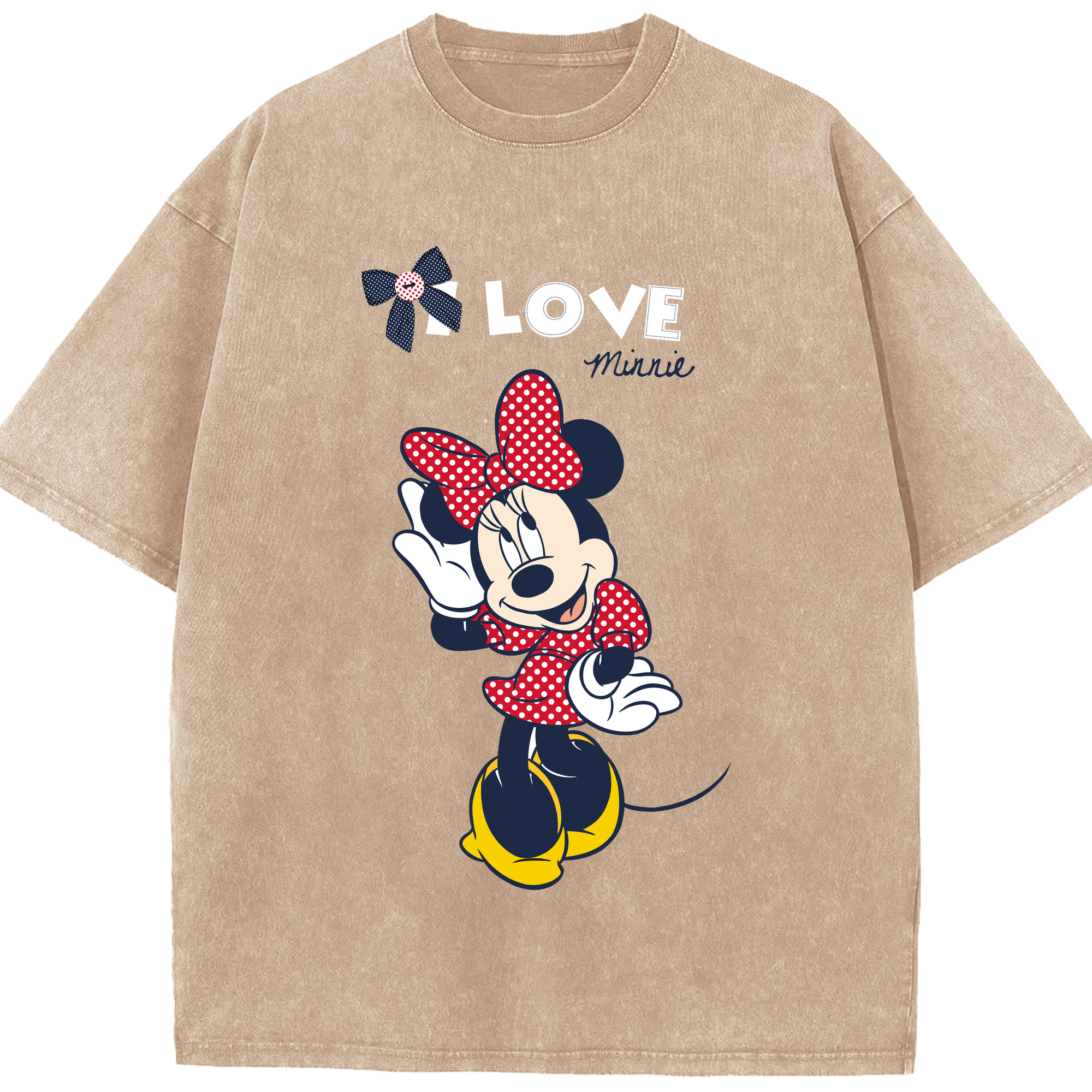 （画像用） ミッキーマウス Mickey Mouse 綿100% ヴィンテージ風 半袖Tシャツ（フロントプリント）