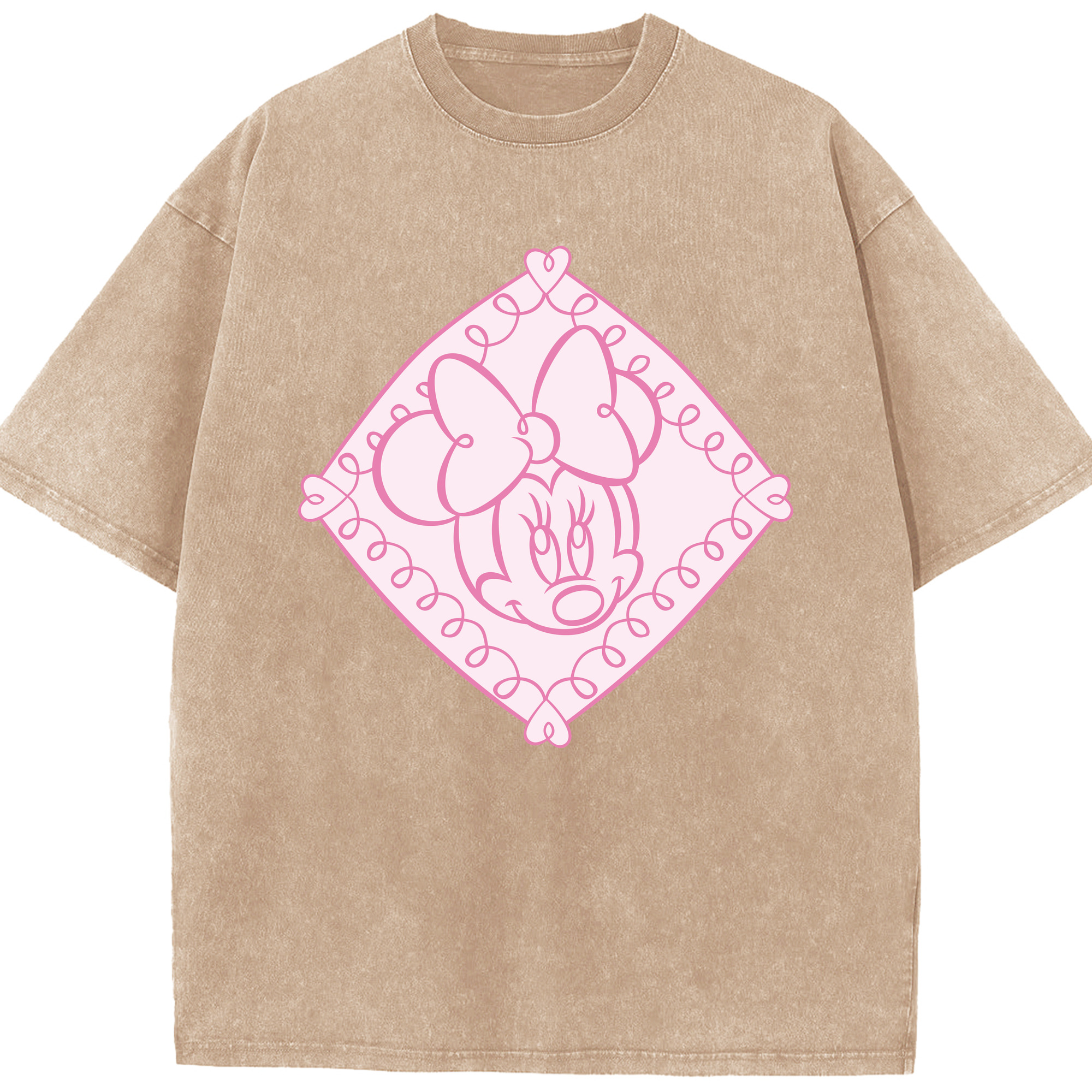 （画像用） ミッキーマウス Mickey Mouse 綿100% ヴィンテージ風 半袖Tシャツ（フロントプリント）