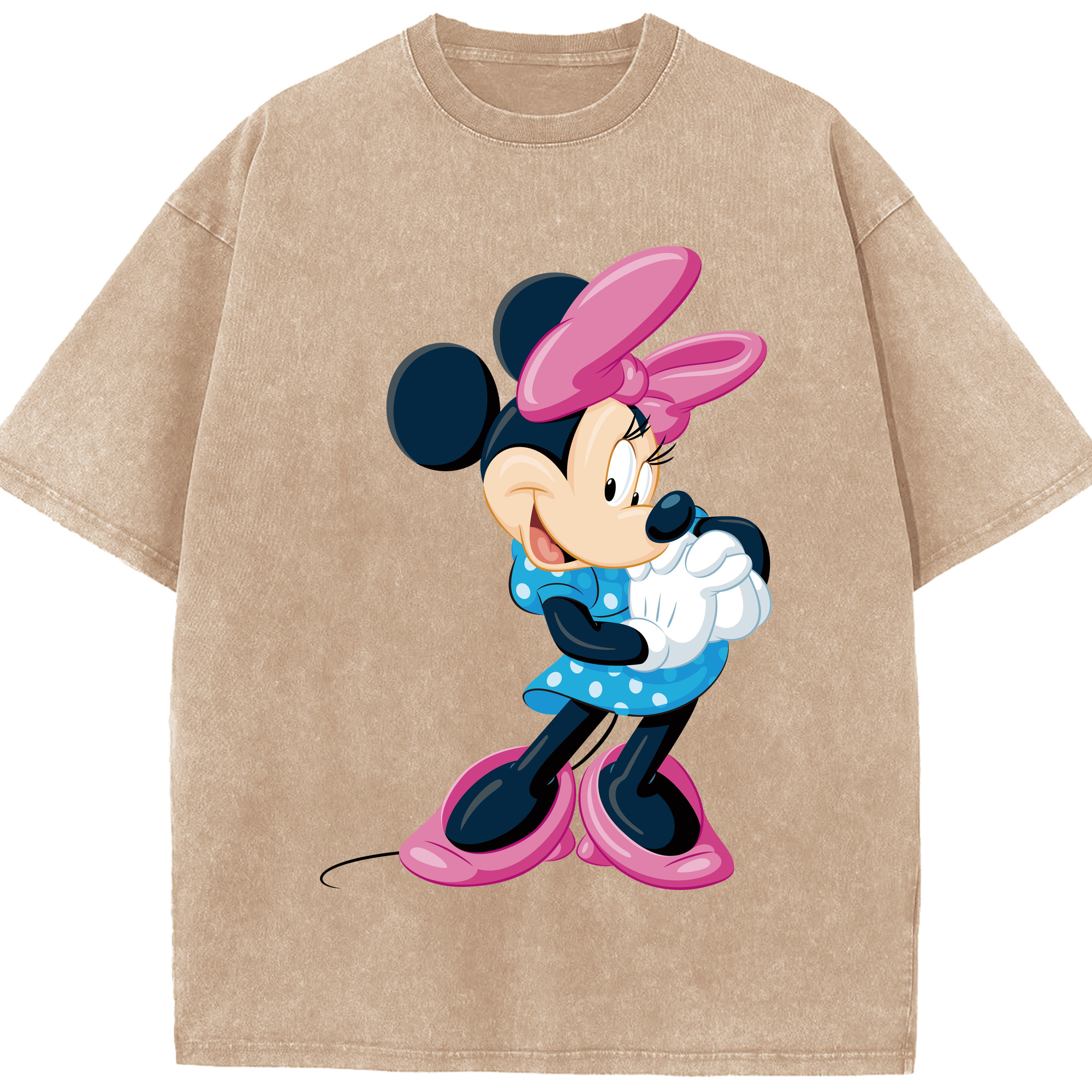 （画像用） ミッキーマウス Mickey Mouse 綿100% ヴィンテージ風 半袖Tシャツ（フロントプリント）