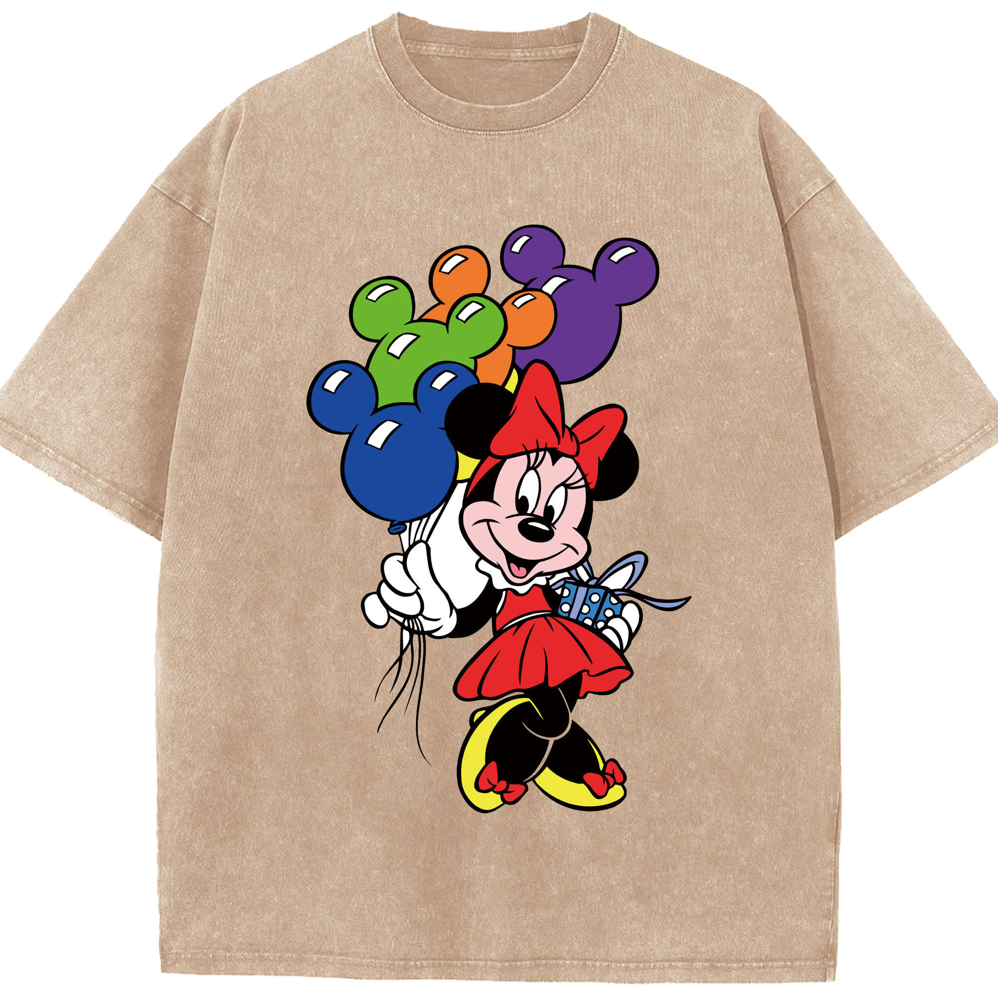 （画像用） ミッキーマウス Mickey Mouse 綿100% ヴィンテージ風 半袖Tシャツ（フロントプリント）