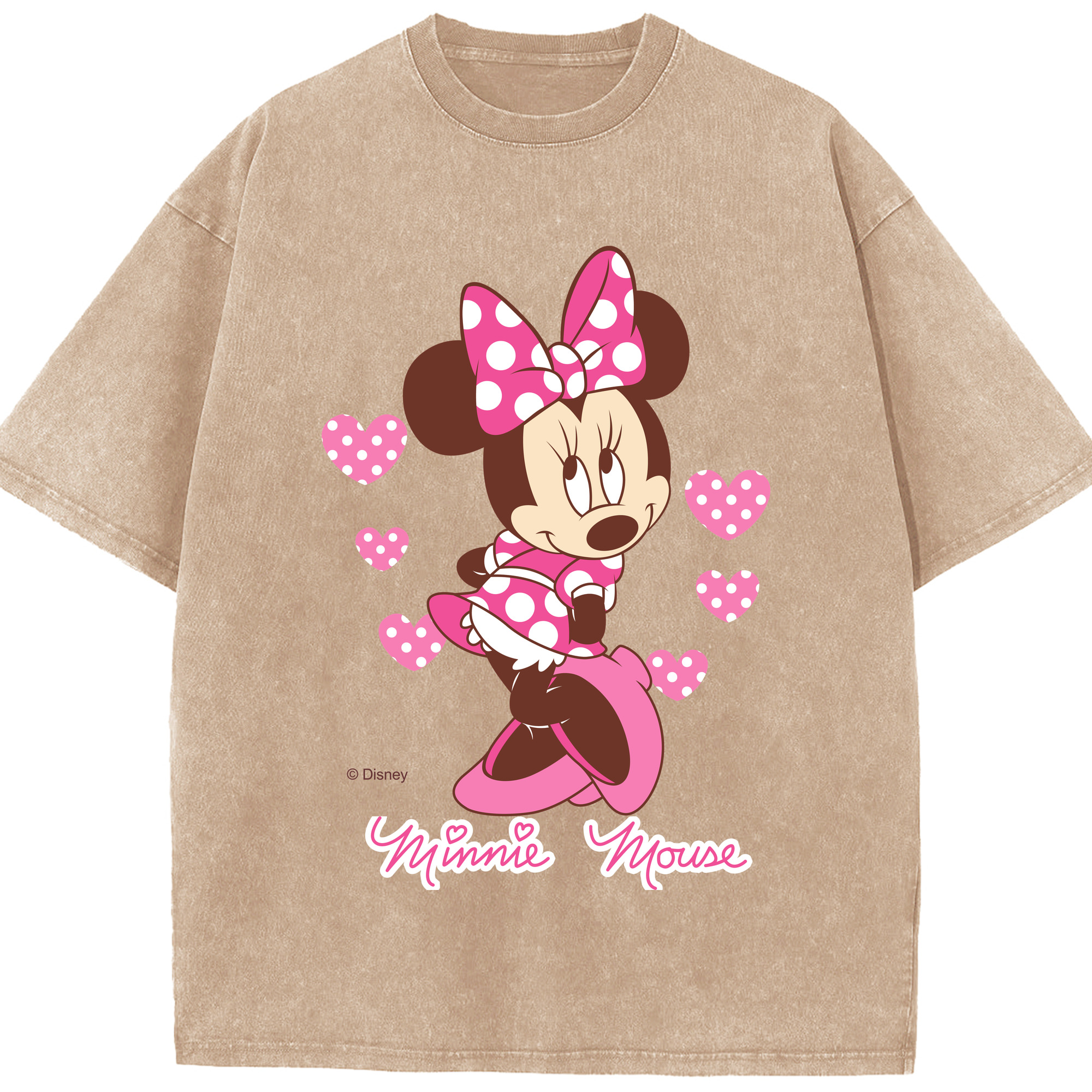（画像用） ミッキーマウス Mickey Mouse 綿100% ヴィンテージ風 半袖Tシャツ（フロントプリント）