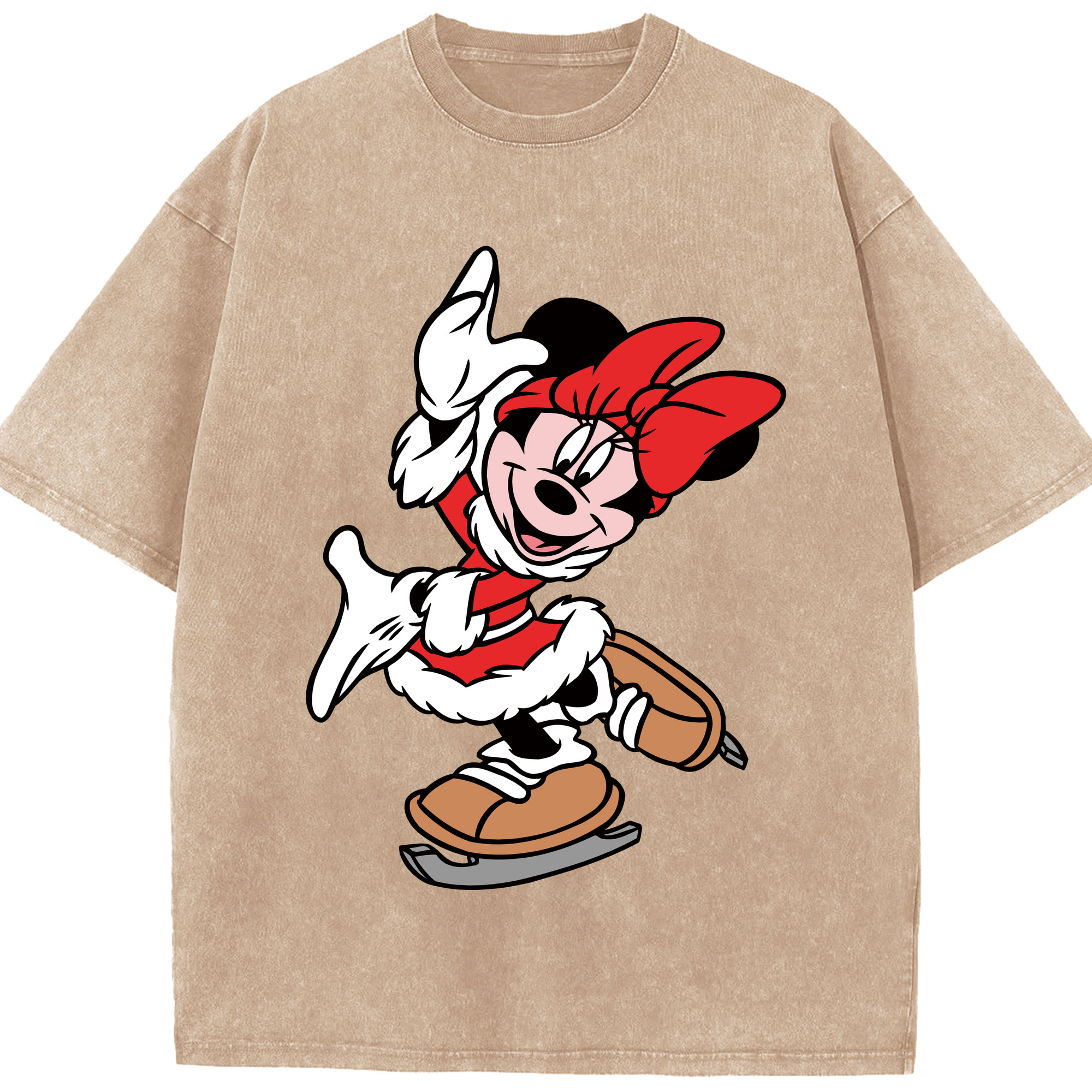 （画像用） ミッキーマウス Mickey Mouse 綿100% ヴィンテージ風 半袖Tシャツ（フロントプリント）