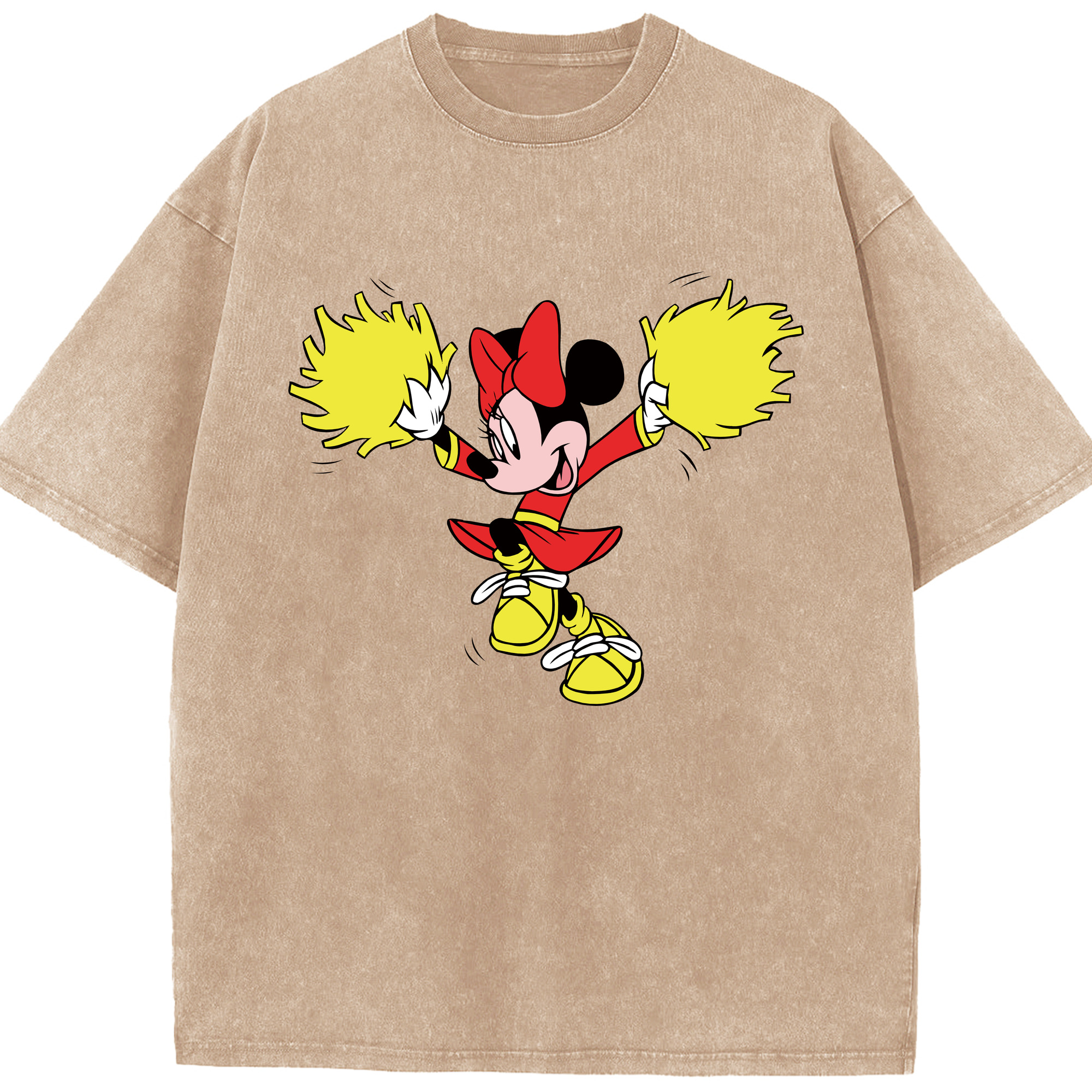 （画像用） ミッキーマウス Mickey Mouse 綿100% ヴィンテージ風 半袖Tシャツ（フロントプリント）