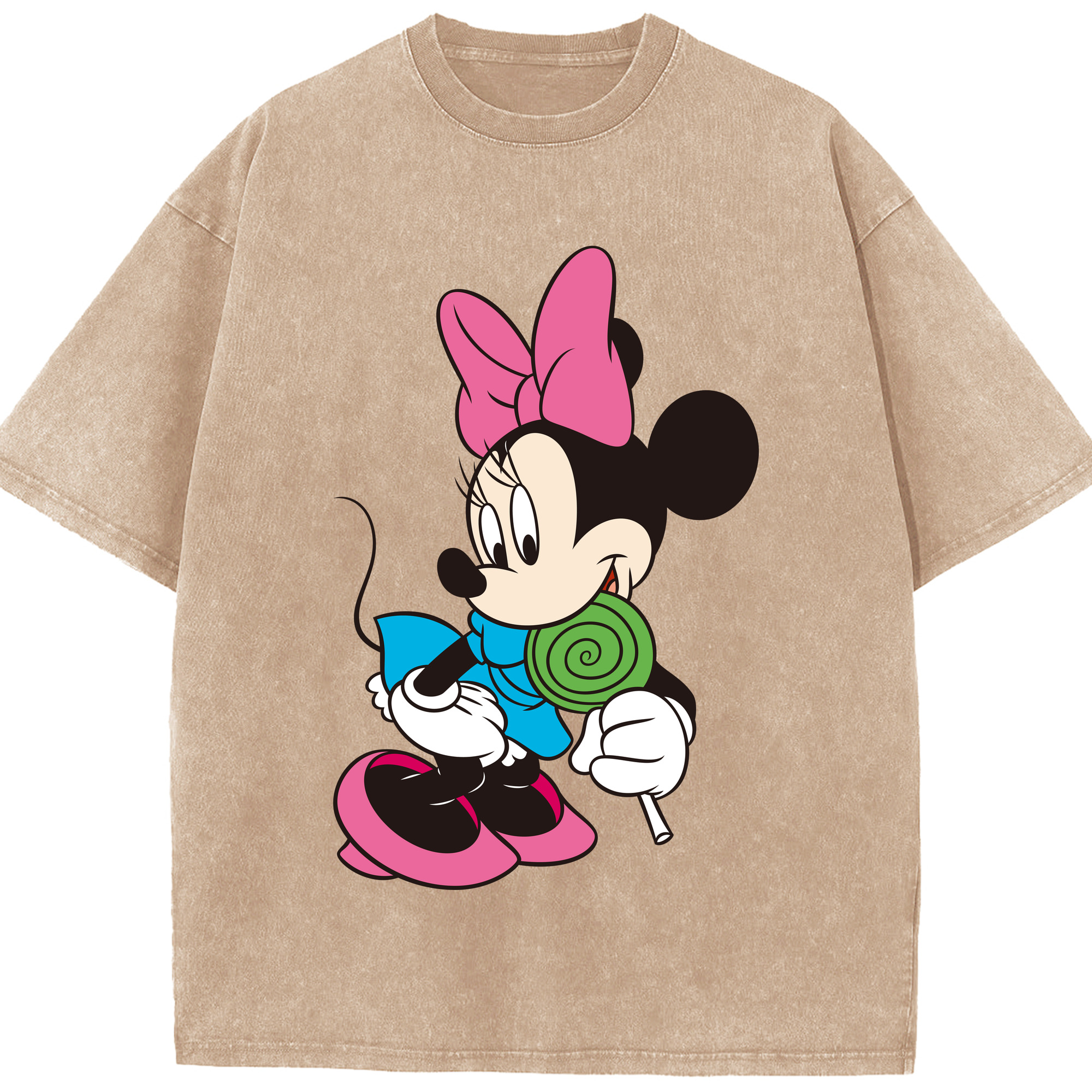 （画像用） ミッキーマウス Mickey Mouse 綿100% ヴィンテージ風 半袖Tシャツ（フロントプリント）