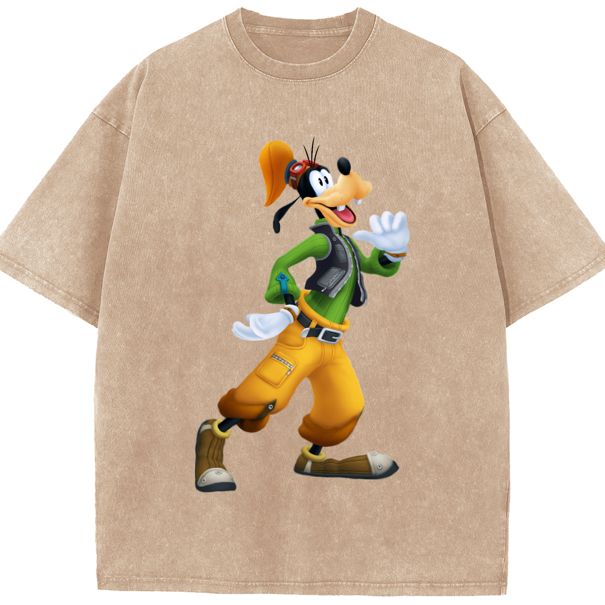 （画像用） ミッキーマウス Mickey Mouse 綿100% ヴィンテージ風 半袖Tシャツ（フロントプリント）