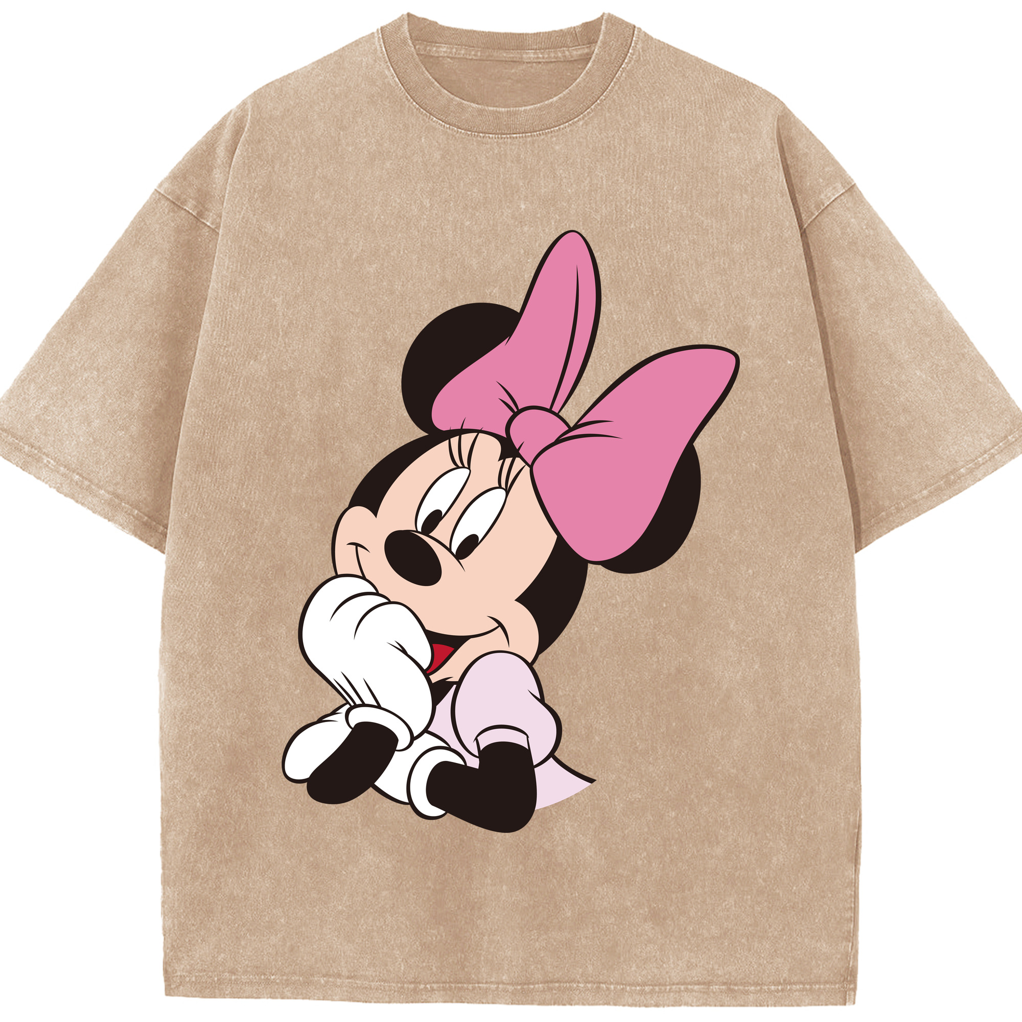 （画像用） ミッキーマウス Mickey Mouse 綿100% ヴィンテージ風 半袖Tシャツ（フロントプリント）