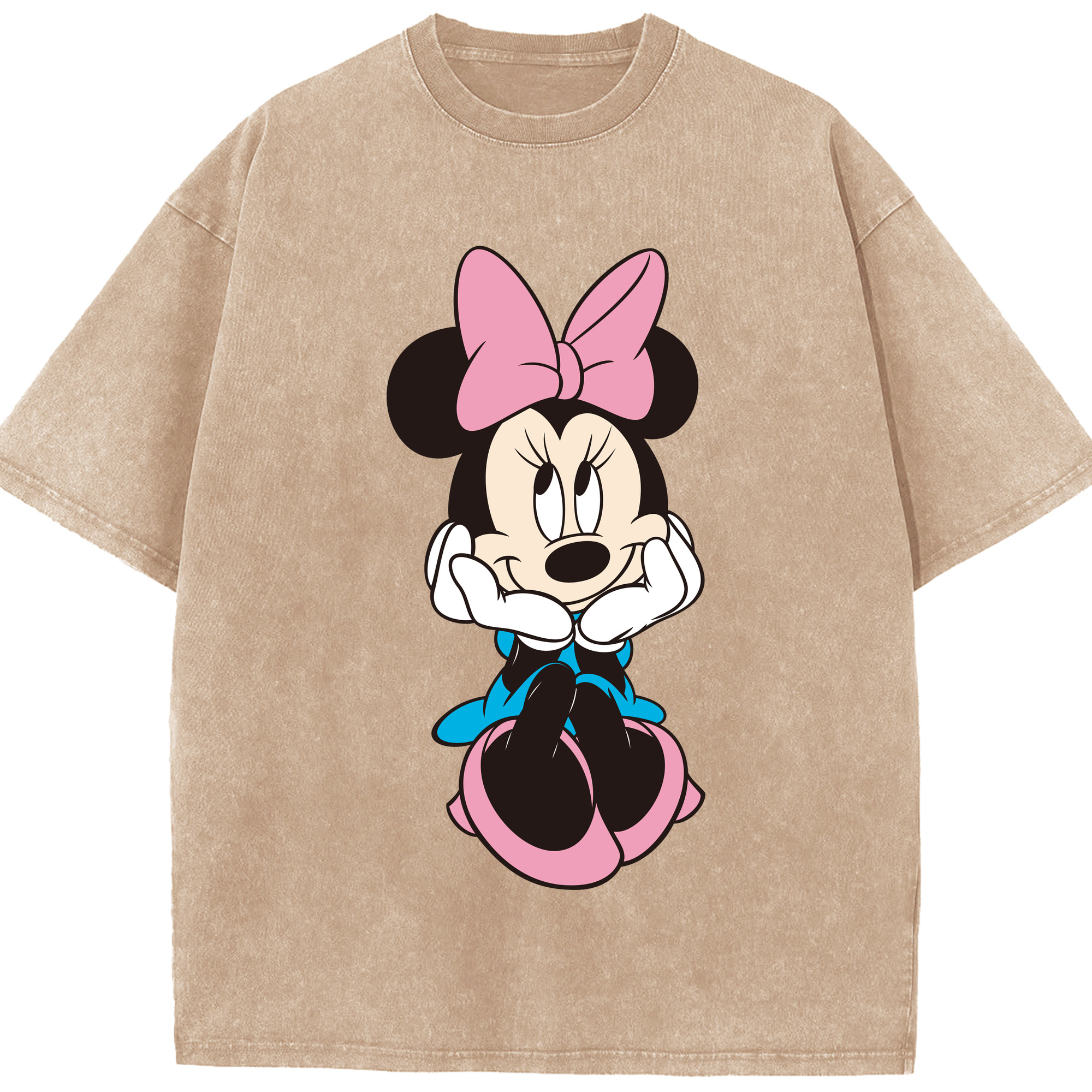 （画像用） ミッキーマウス Mickey Mouse 綿100% ヴィンテージ風 半袖Tシャツ（フロントプリント）