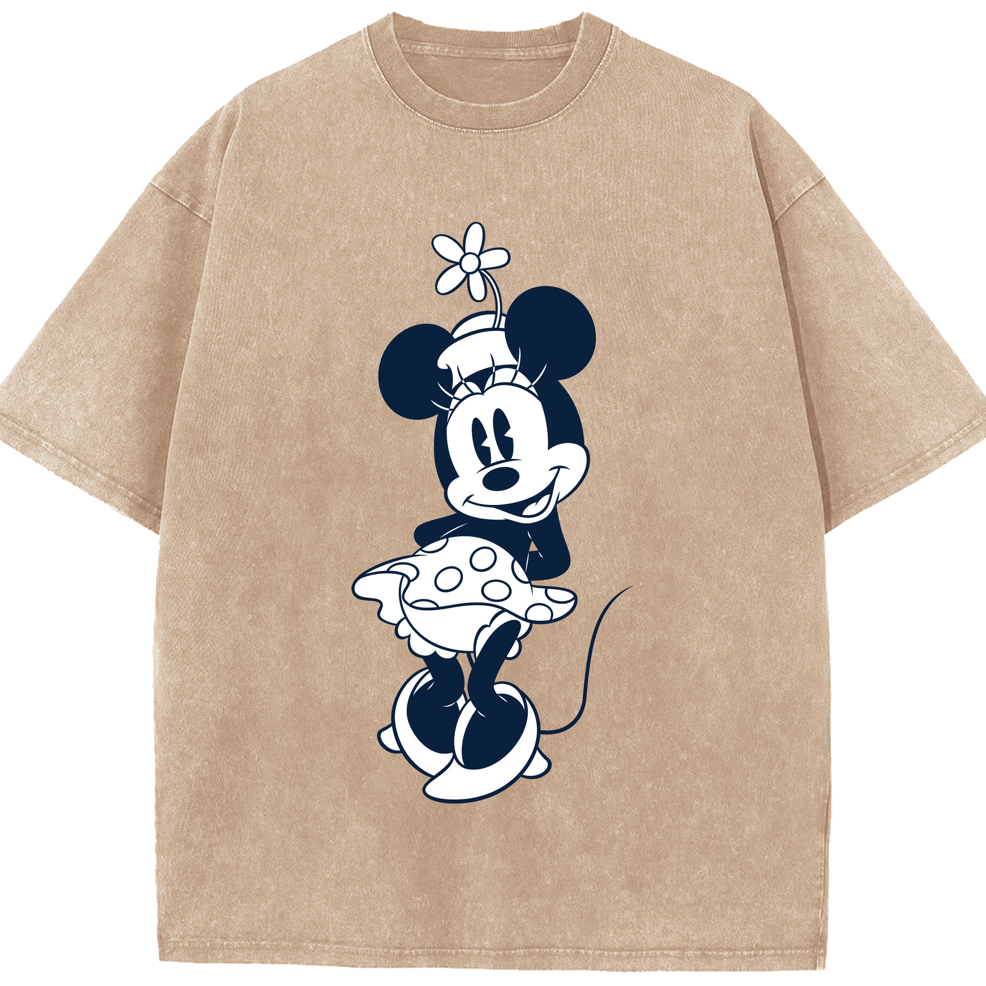 （画像用） ミッキーマウス Mickey Mouse 綿100% ヴィンテージ風 半袖Tシャツ（フロントプリント）