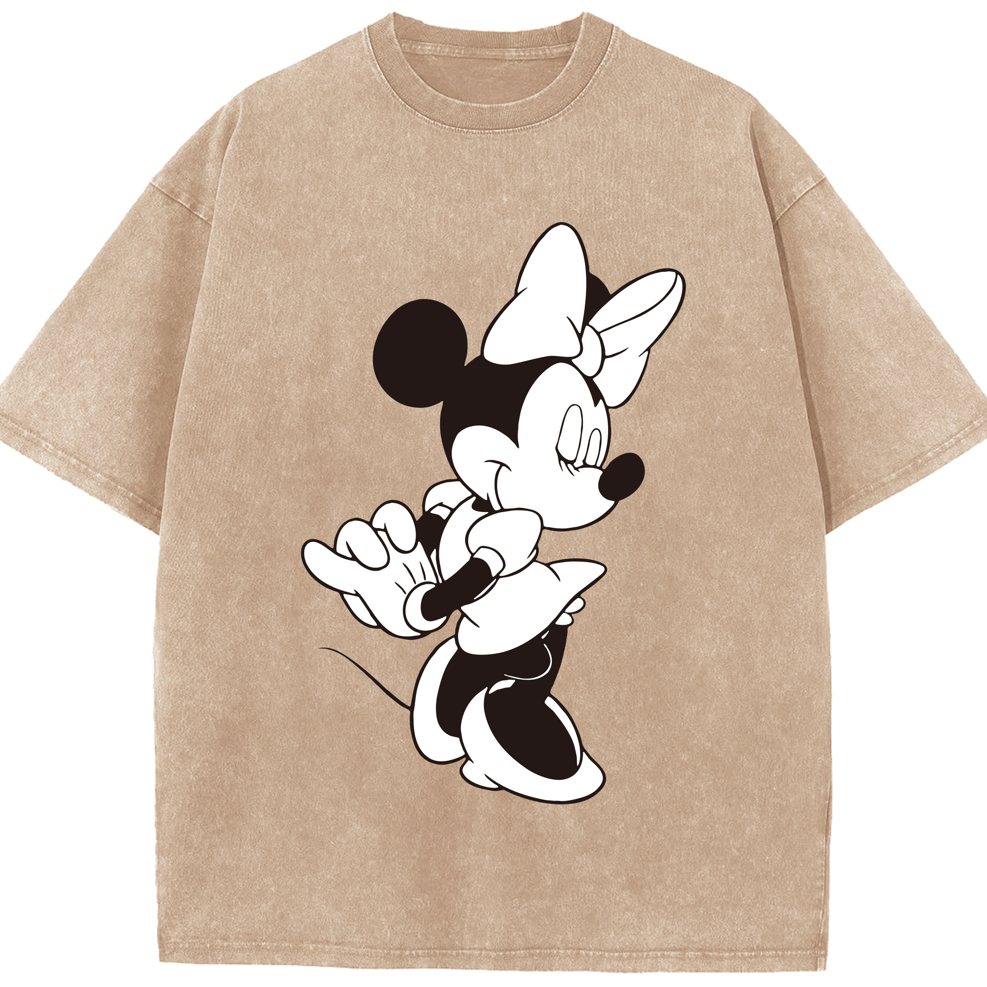 （画像用） ミッキーマウス Mickey Mouse 綿100% ヴィンテージ風 半袖Tシャツ（フロントプリント）