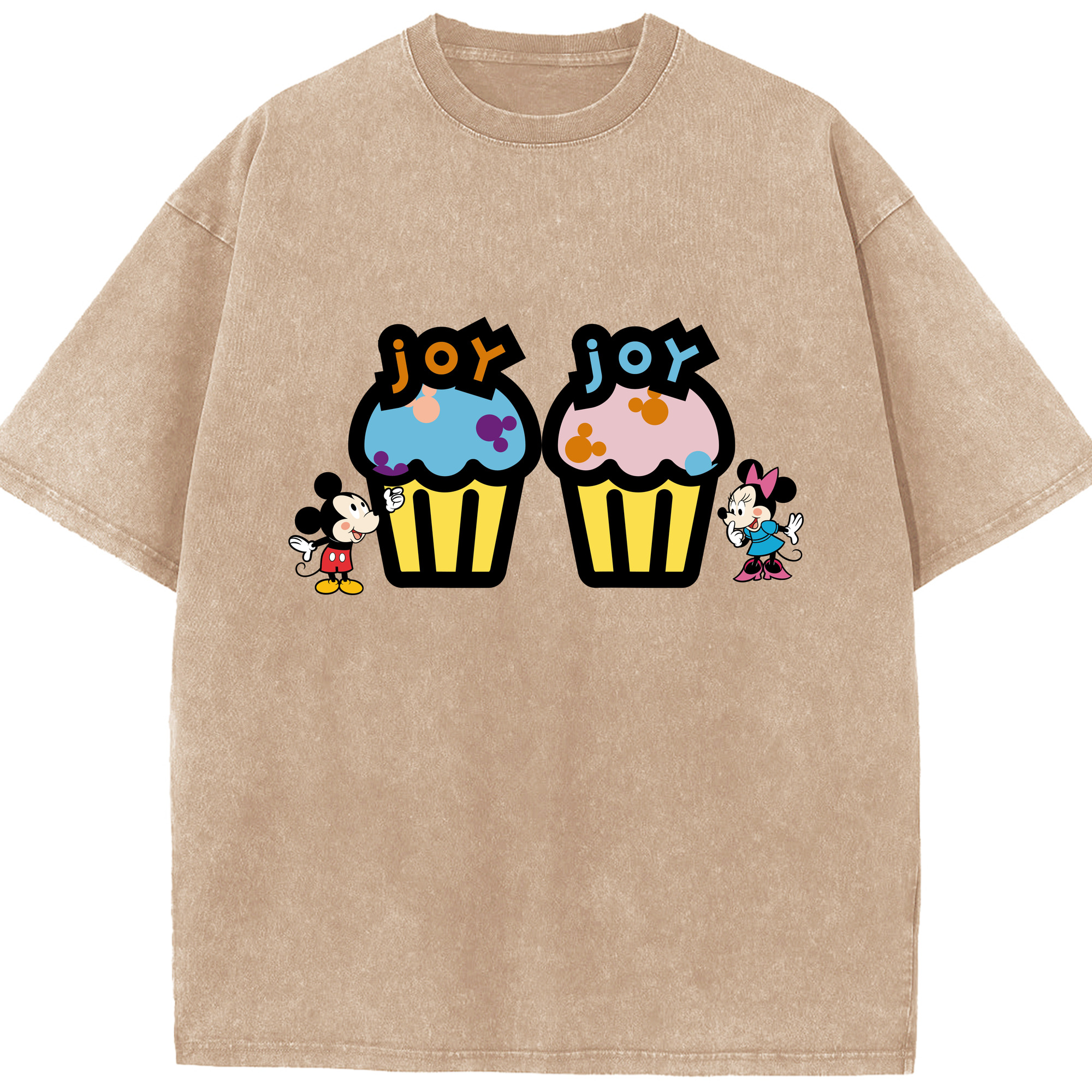 （画像用） ミッキーマウス Mickey Mouse 綿100% ヴィンテージ風 半袖Tシャツ（フロントプリント）