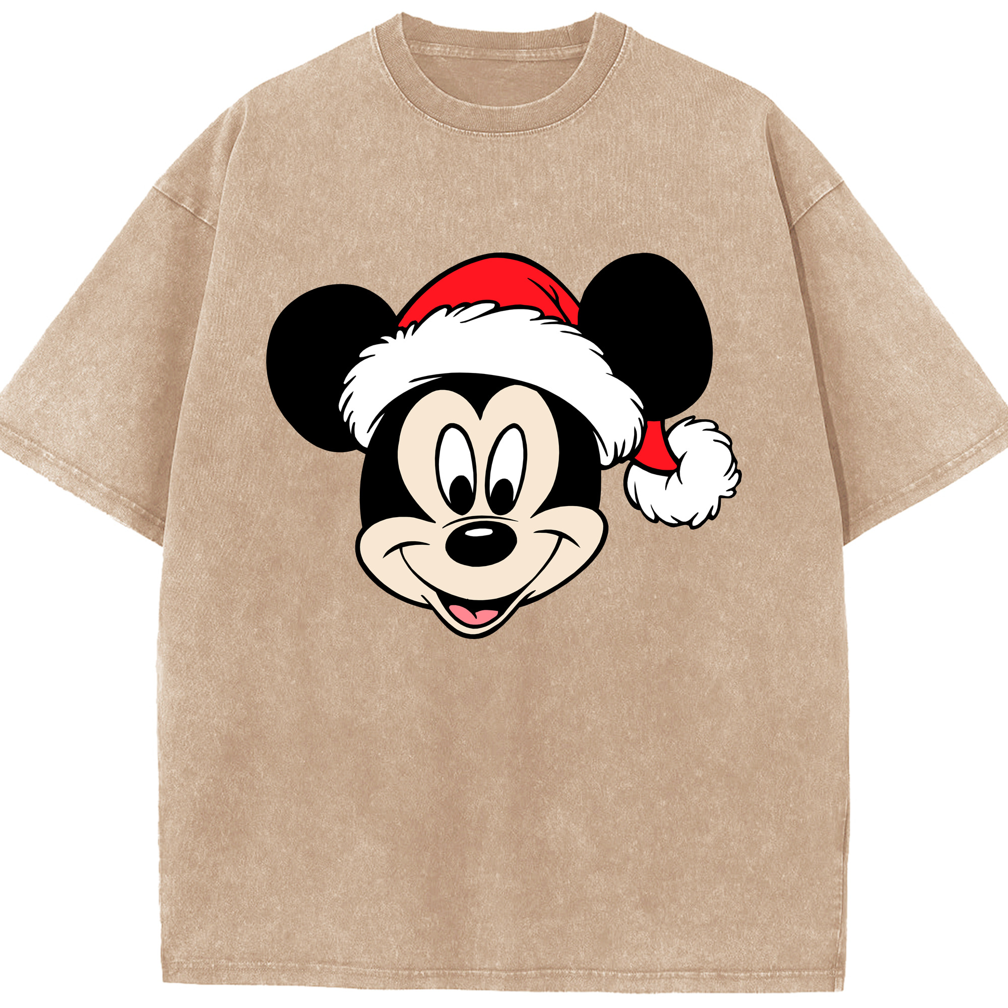 （画像用） ミッキーマウス Mickey Mouse 綿100% ヴィンテージ風 半袖Tシャツ（フロントプリント）